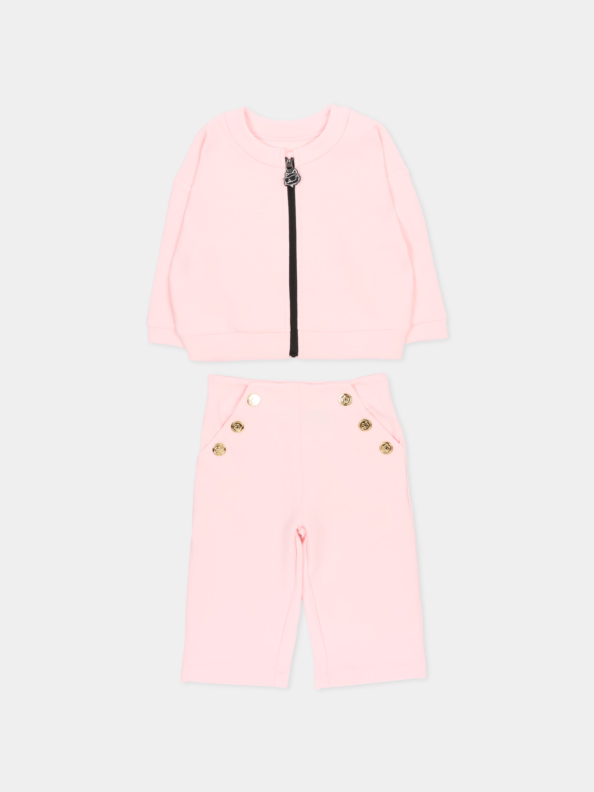Completo rosa per neonata con Choupette,Karl Lagerfeld Kids,Z31056 46F