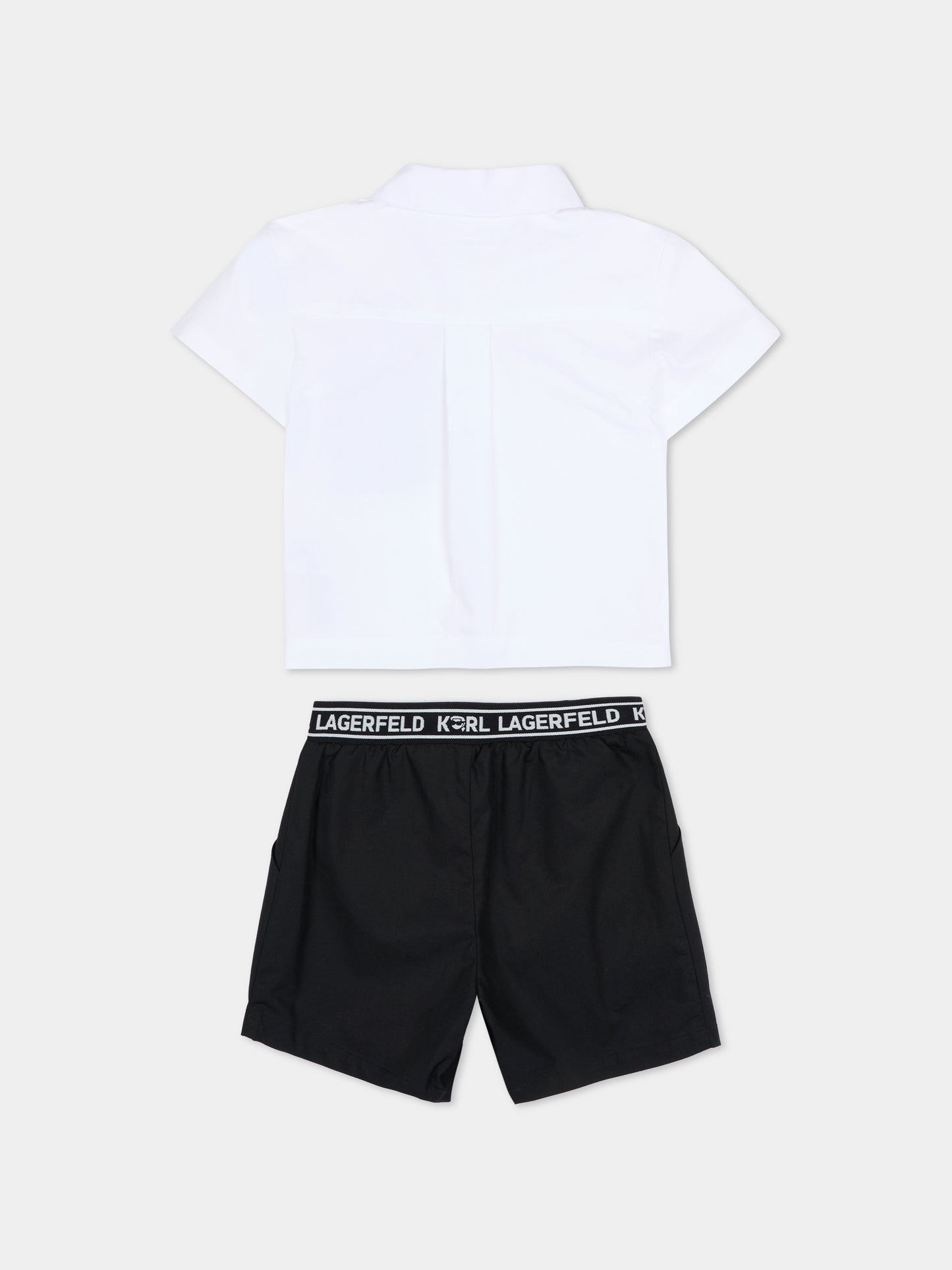 Completo bianco per neonato con Karl Lagerfeld,Karl Lagerfeld Kids,Z31077 10P