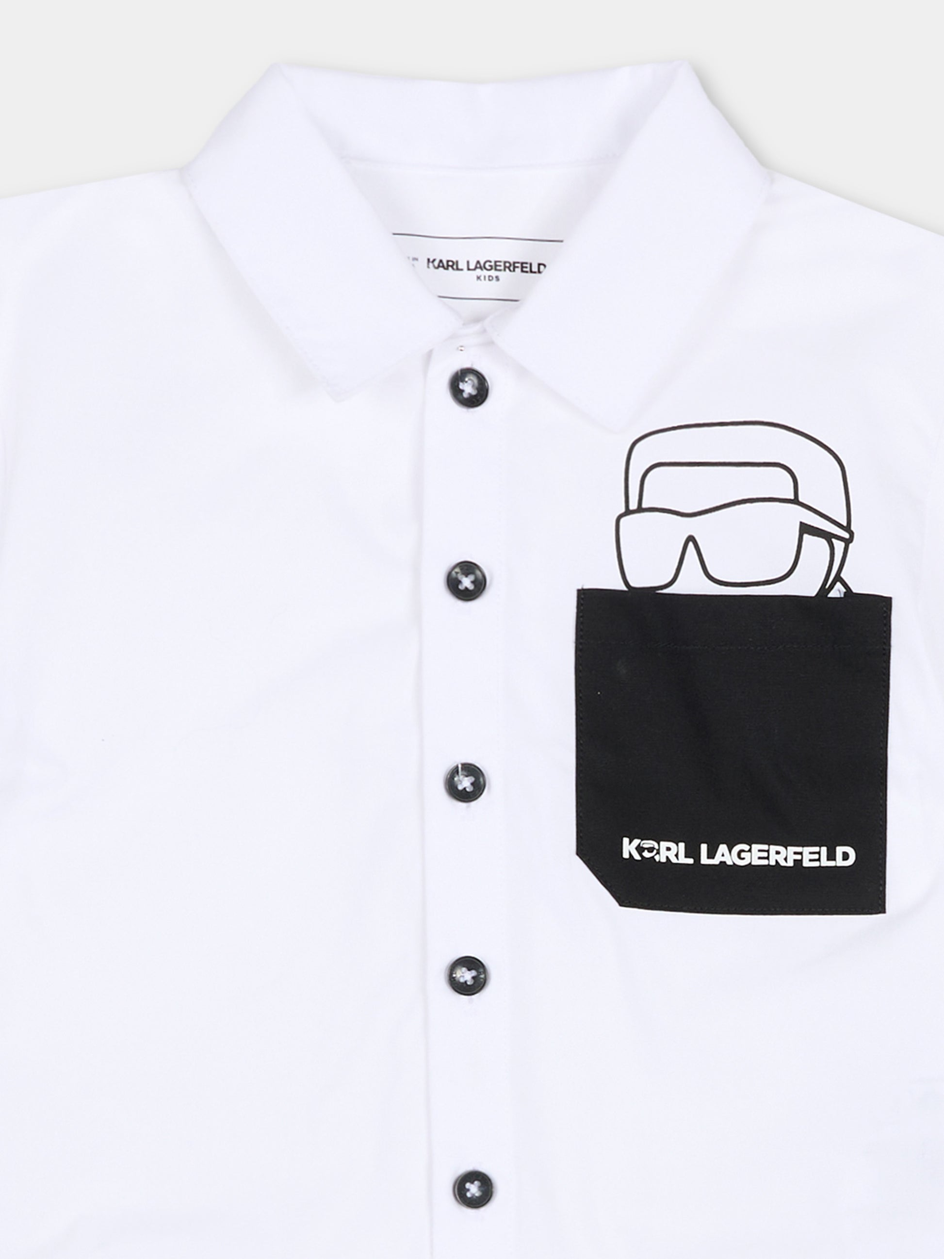 Completo bianco per neonato con Karl Lagerfeld,Karl Lagerfeld Kids,Z31077 10P