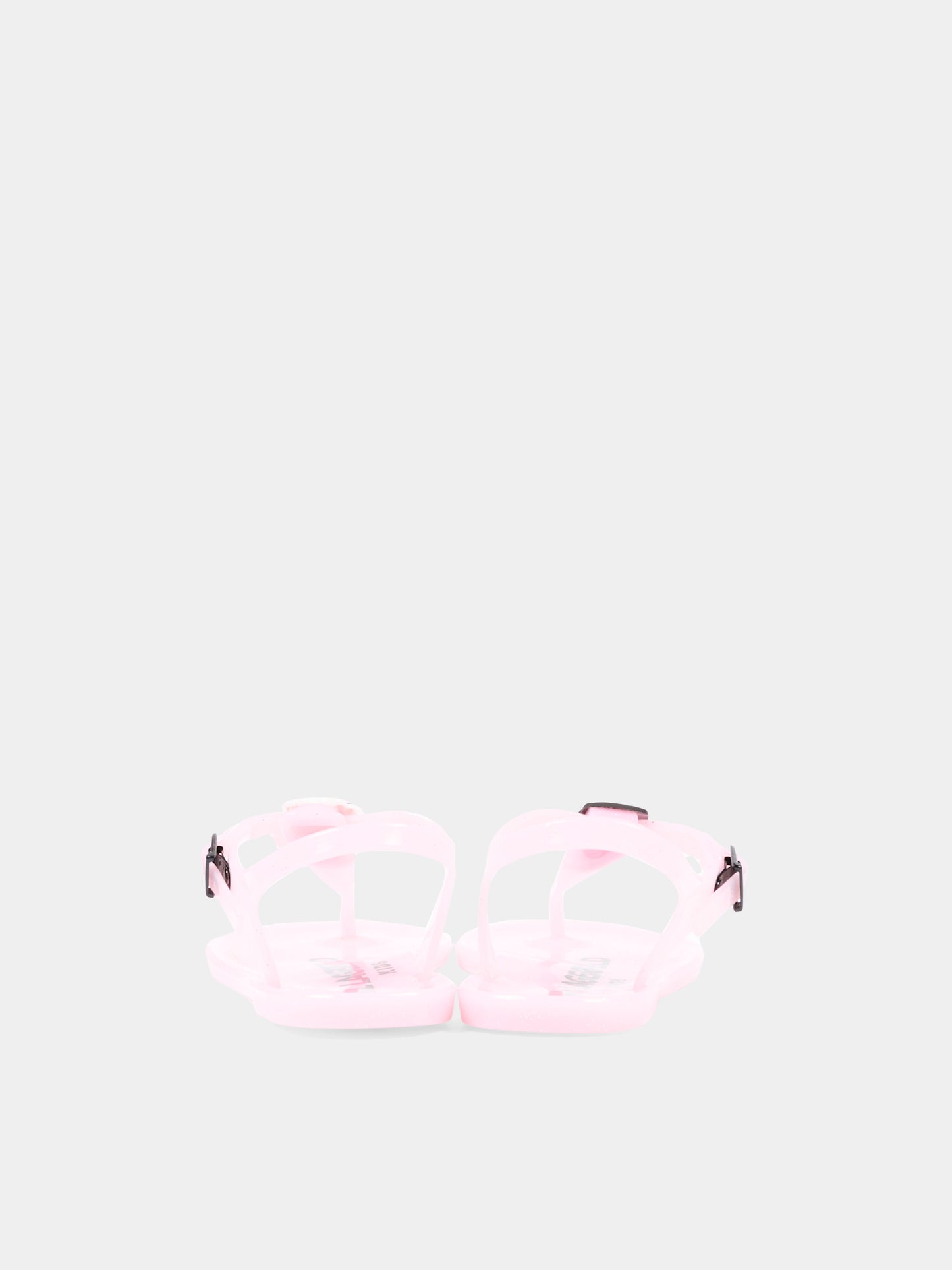 Infradito rosa per bambina con Karl e Choupette,Karl Lagerfeld Kids,Z31173 46F