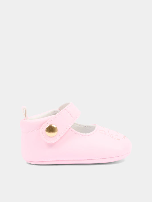 Ballerine rosa per neonata con Choupette,Karl Lagerfeld Kids,Z31187 475
