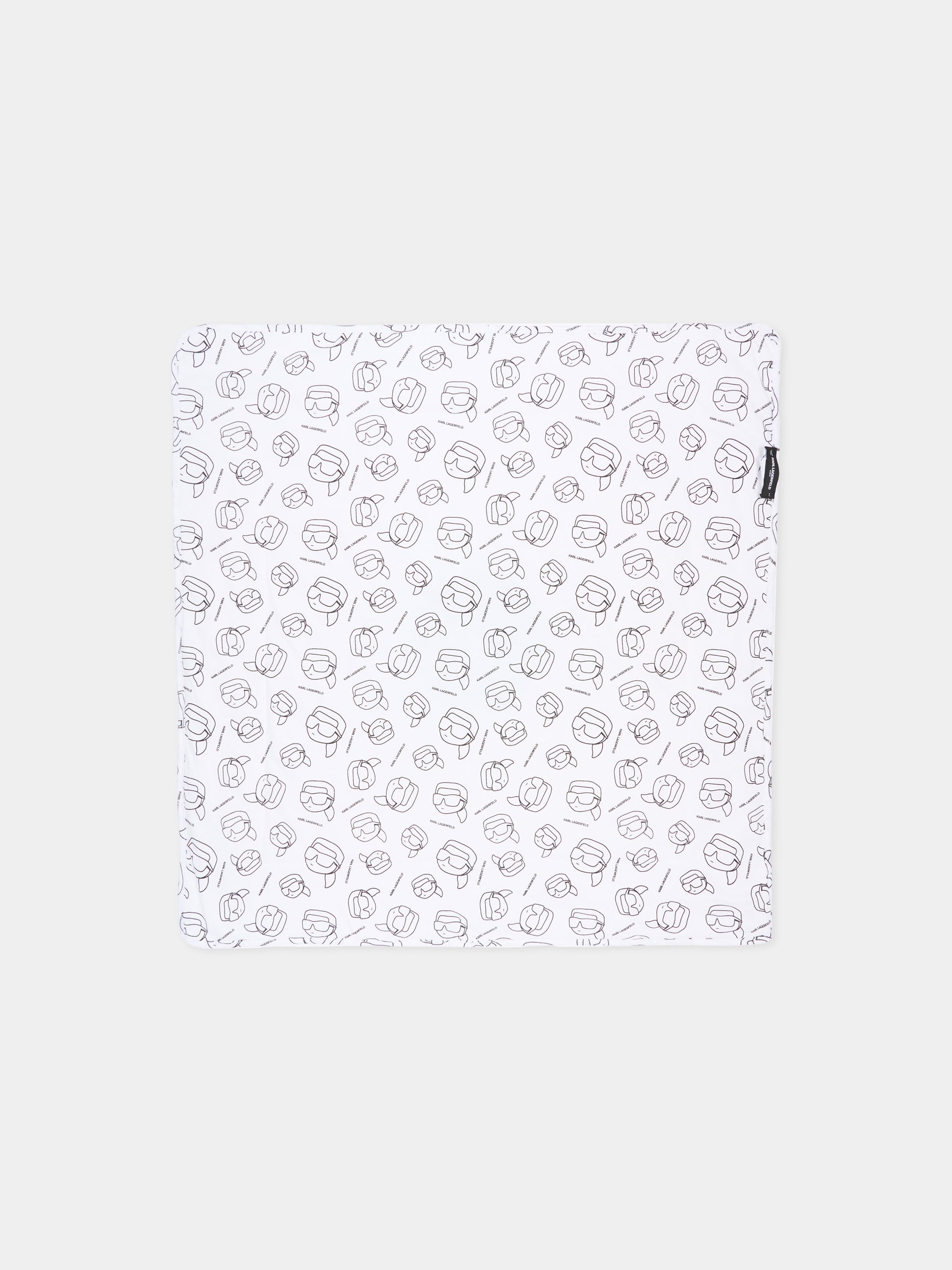 Coperta bianca per neonato con Karl Lagerfeld,Karl Lagerfeld Kids,Z31192 10P