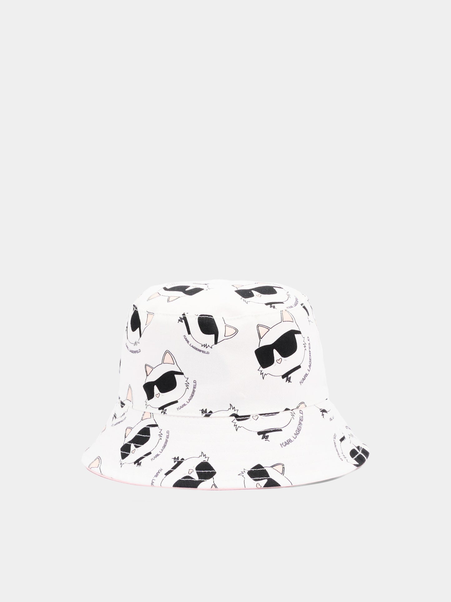 Cloche rosa per neonata con Choupette,Karl Lagerfeld Kids,Z31207 46F