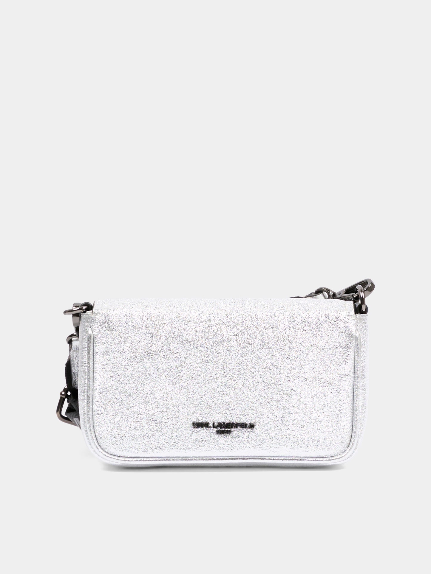 Borsa argento per bambina con Ikonik Karl,Karl Lagerfeld Kids,Z31218 016