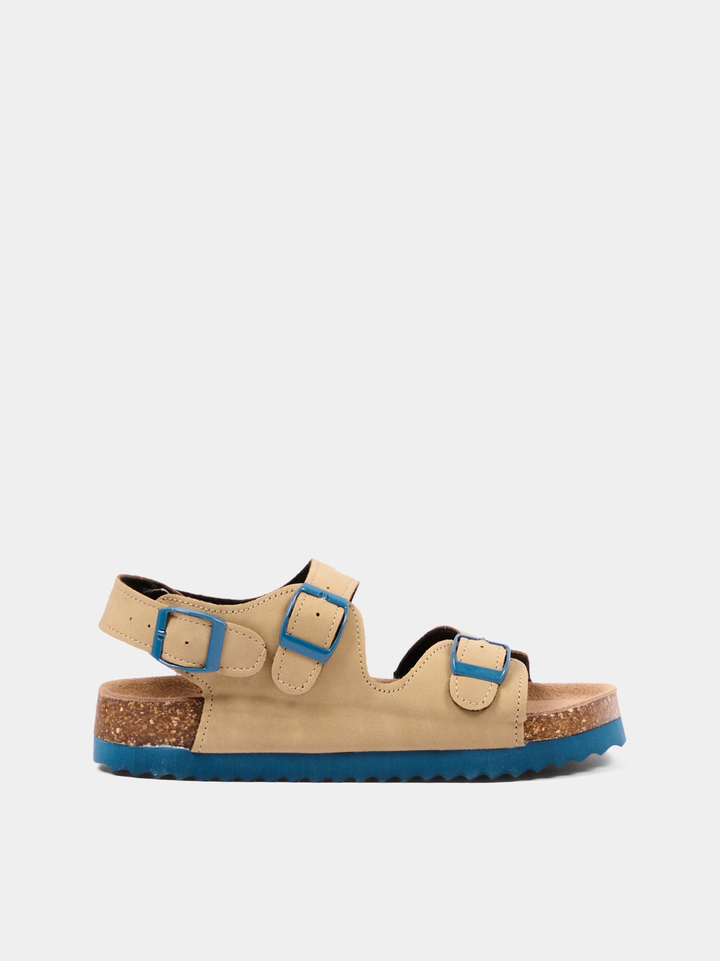 Sandali beige per bambino con fibbie,Colors Of California,HC 2412 BEI