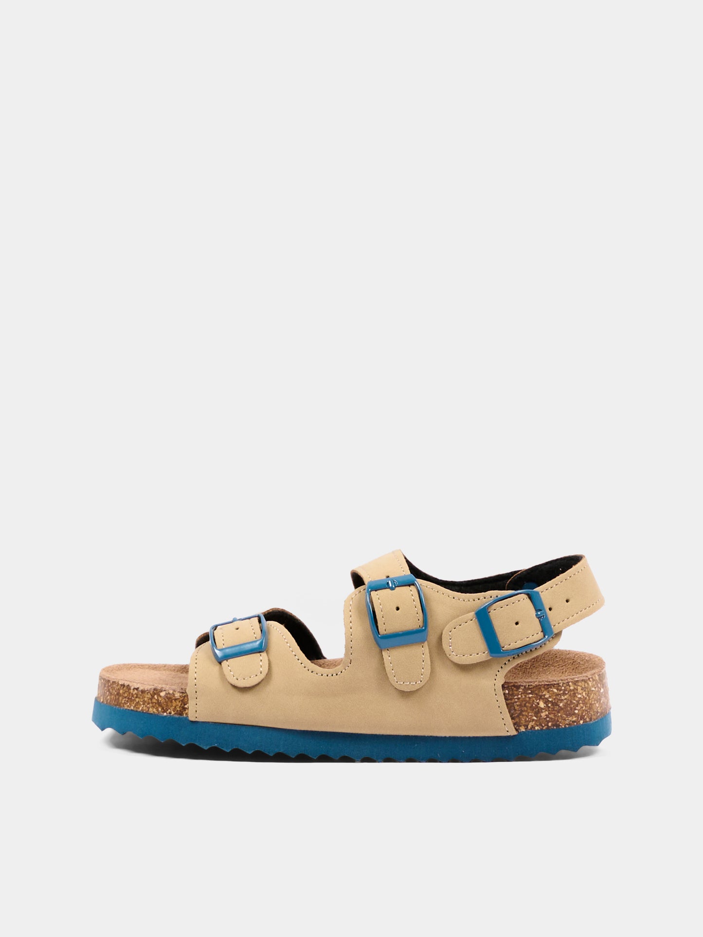 Sandali beige per bambino con fibbie,Colors Of California,HC 2412 BEI