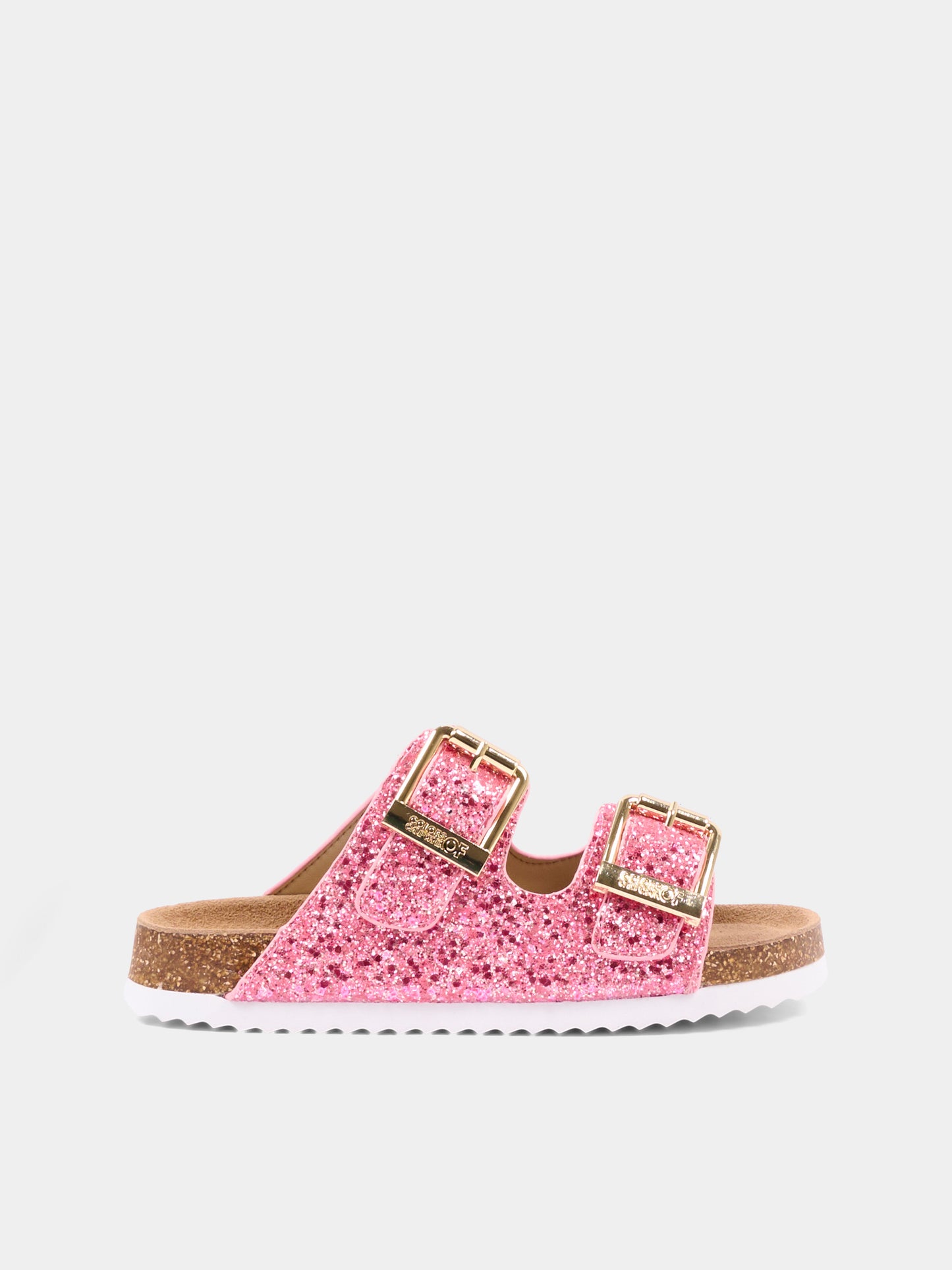 Sandali rosa glitter per bambina,Colors Of California,HC 2415N SUNC