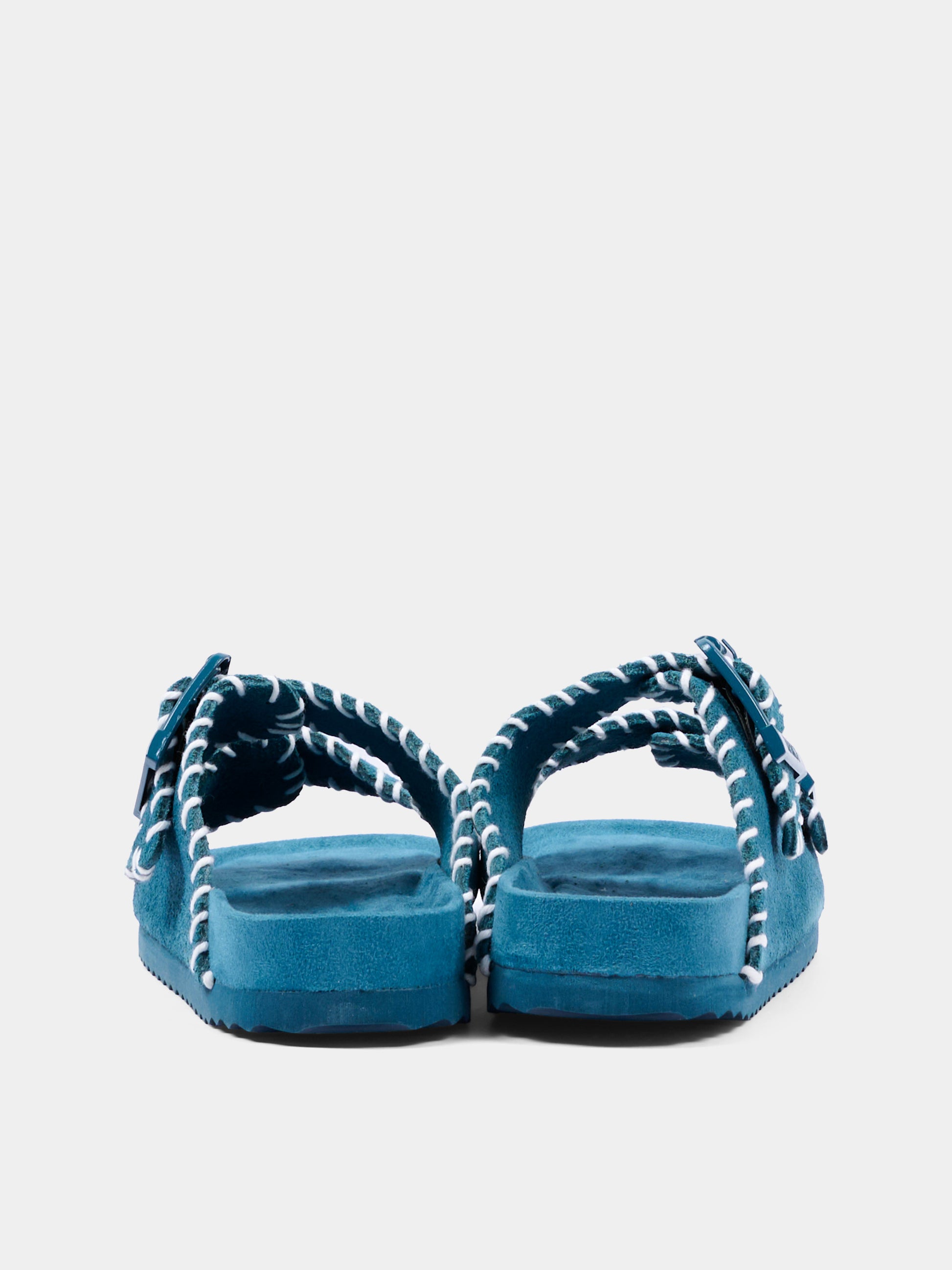 Sandali blu per bambina con impunture,Colors Of California,HC 2610 SEA