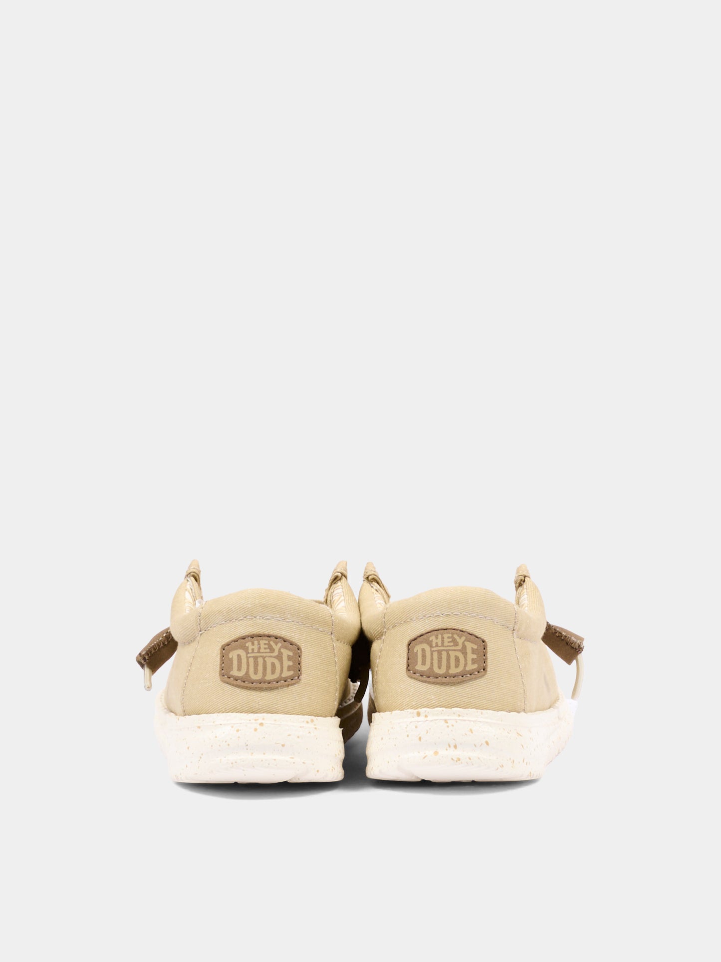 Mocassino beige Wally Y Stretch Canvas per bambino,Hey Dude,41144A 3VM HDY1
