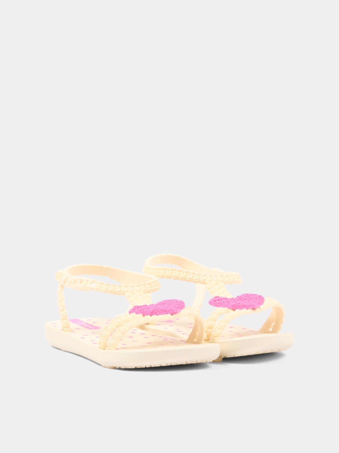 Sandalo beige My First Ipanema Baby per bambina con cuori,Ipanema,81997 BK493 K10 GR