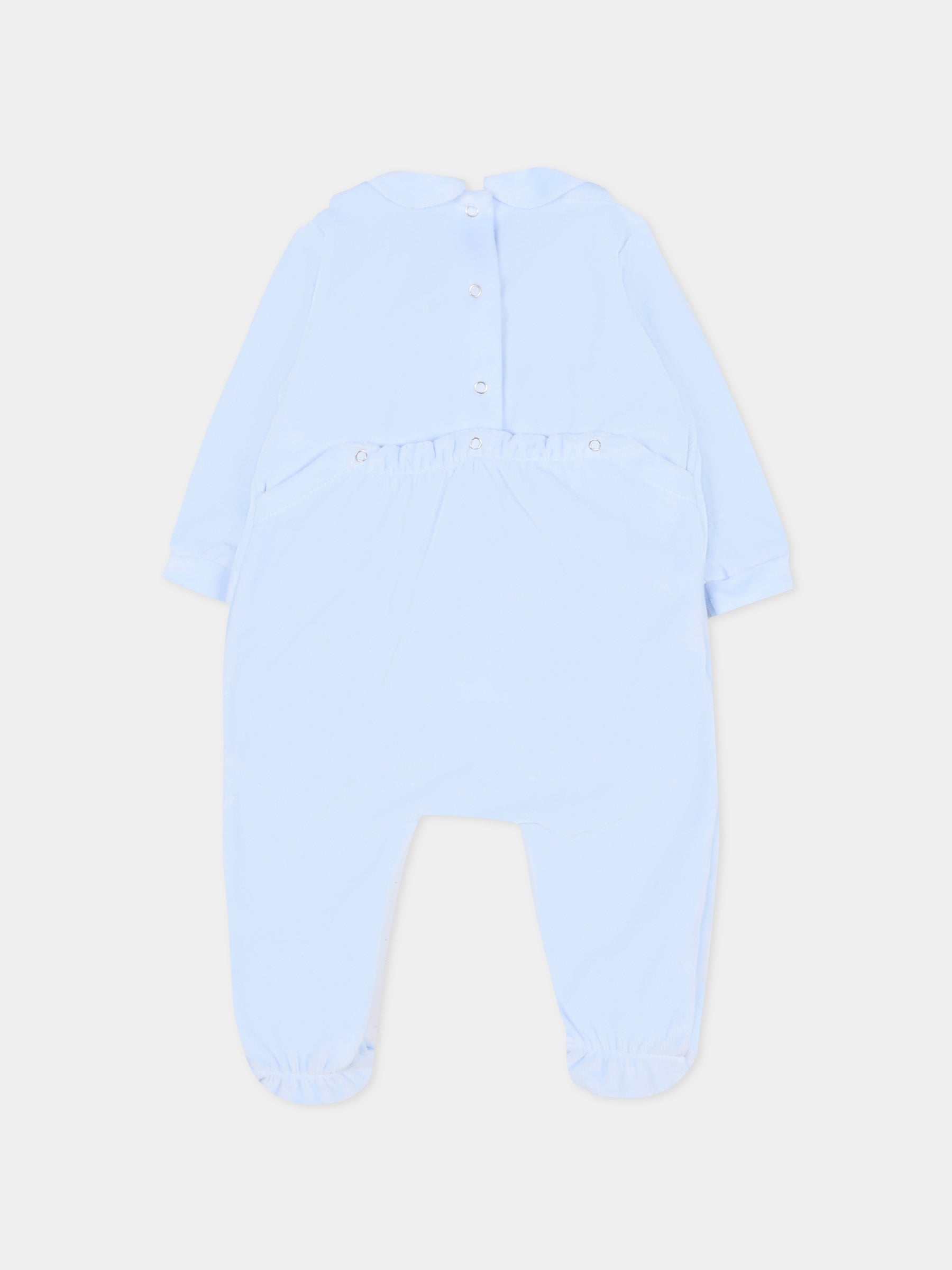 Tutina celeste per neonato con agnellino,Le Boo Beebè,CB012 40