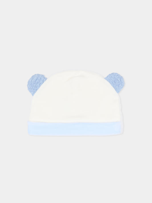 Cappello avorio per neonato con orecchie,Le Boo Beebè,CCB011 40