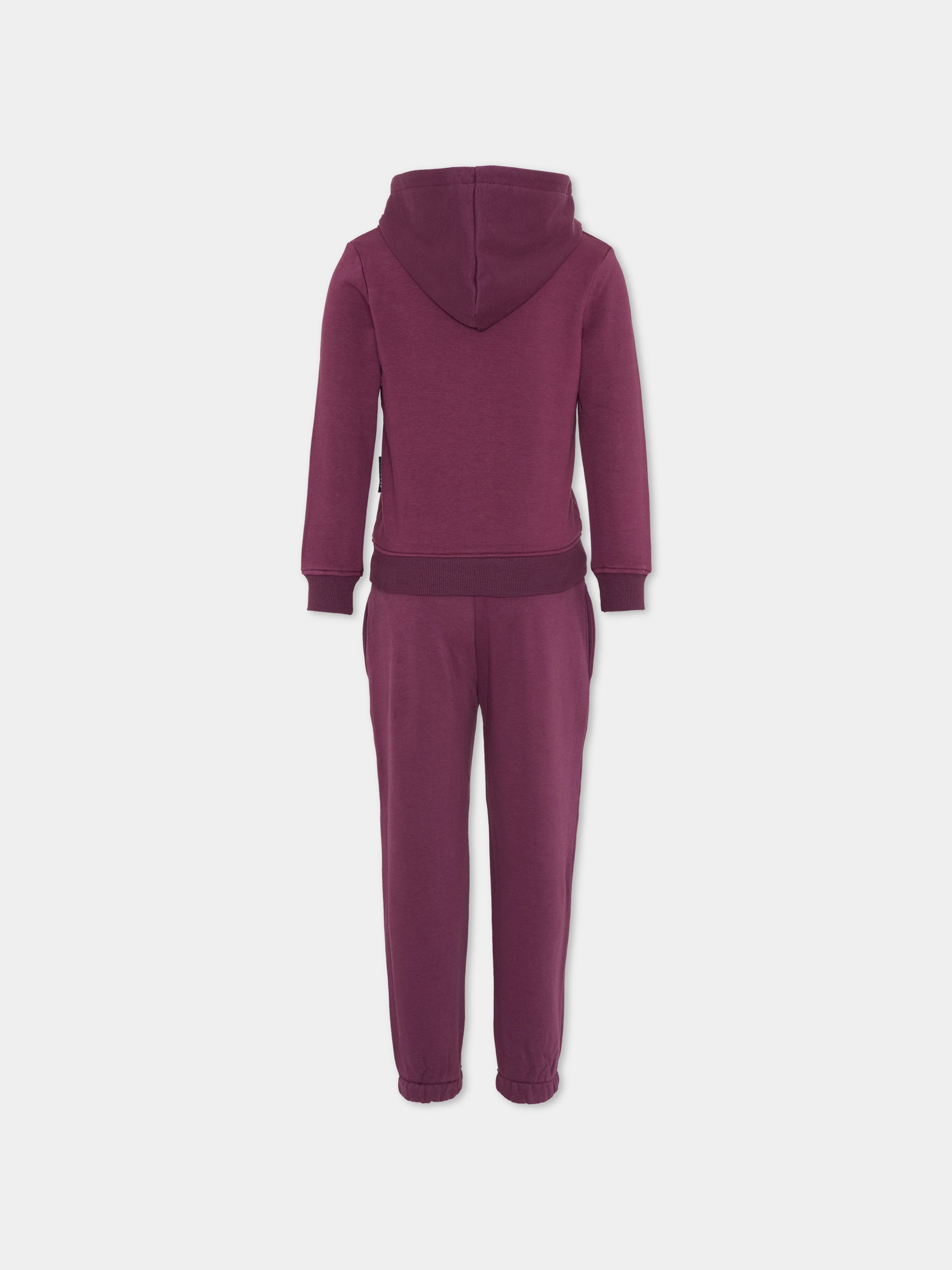 Completo viola per bambino con logo,Richmond,RBA25001CF EGGPLANT