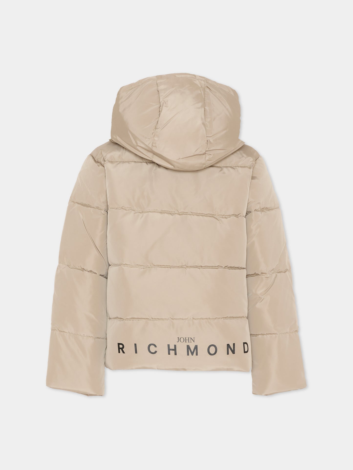 Piumino beige per bambino con logo,Richmond,RBA25233PI TRENCH COAT