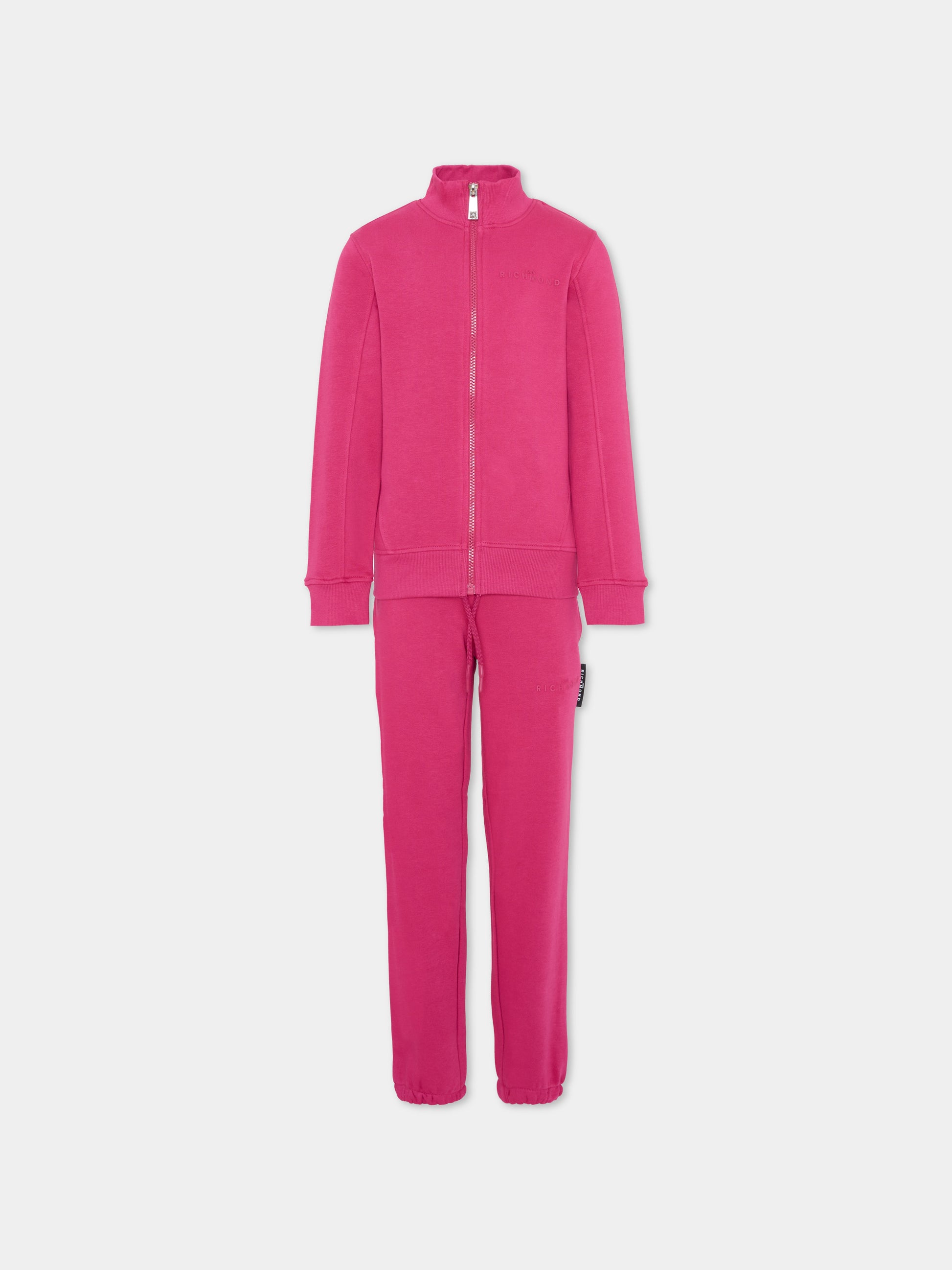 Completo fucsia per bambina con logo,Richmond,RGA25005CF VIVACIOUS