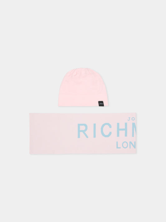 Set accessori lilla per bambina con logo bianco,Richmond,RGA25015HS LILAC FRAGRANT