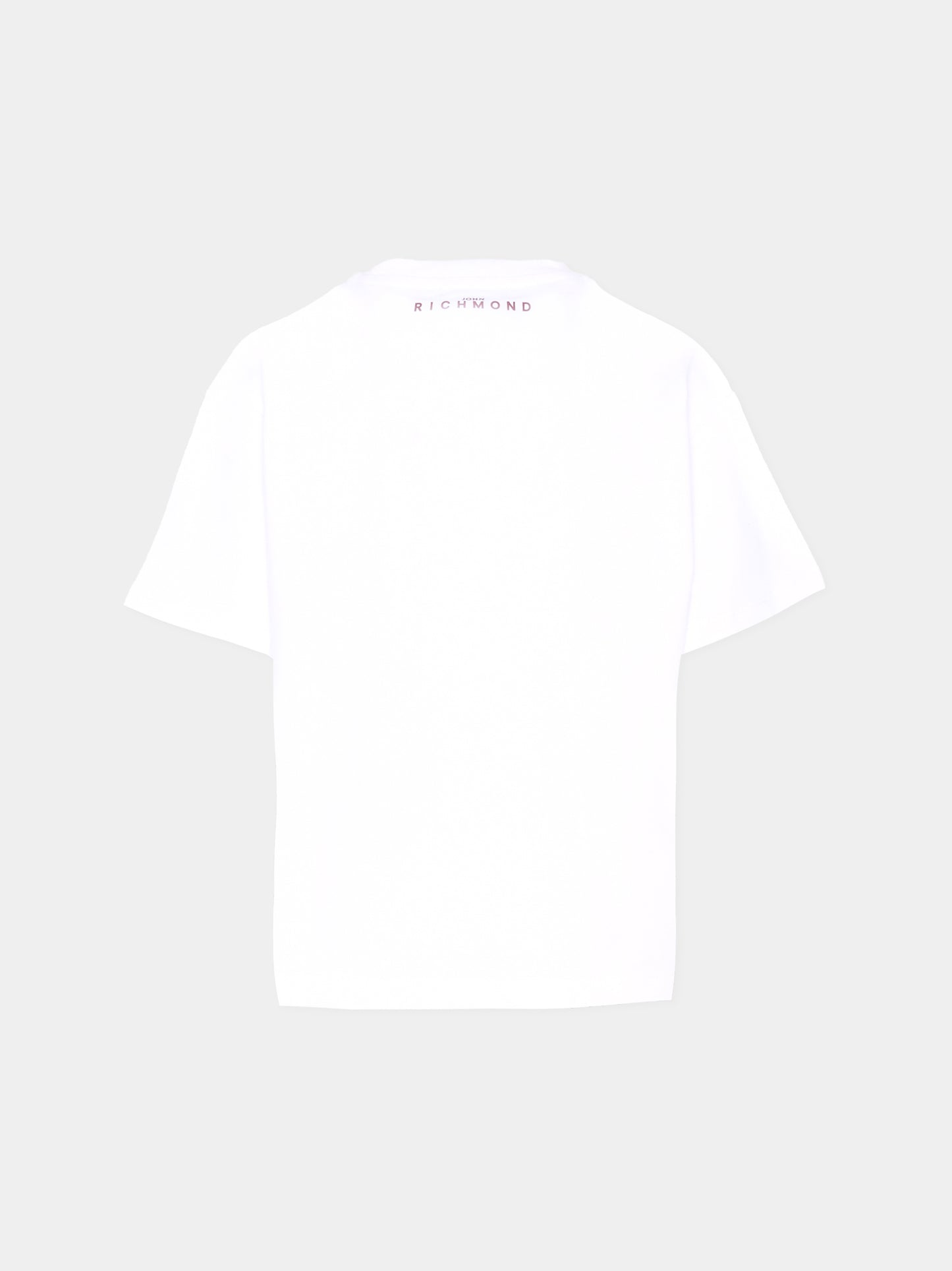 T-shirt bianca per bambina con logo,Richmond,RGA25115TS WHITE