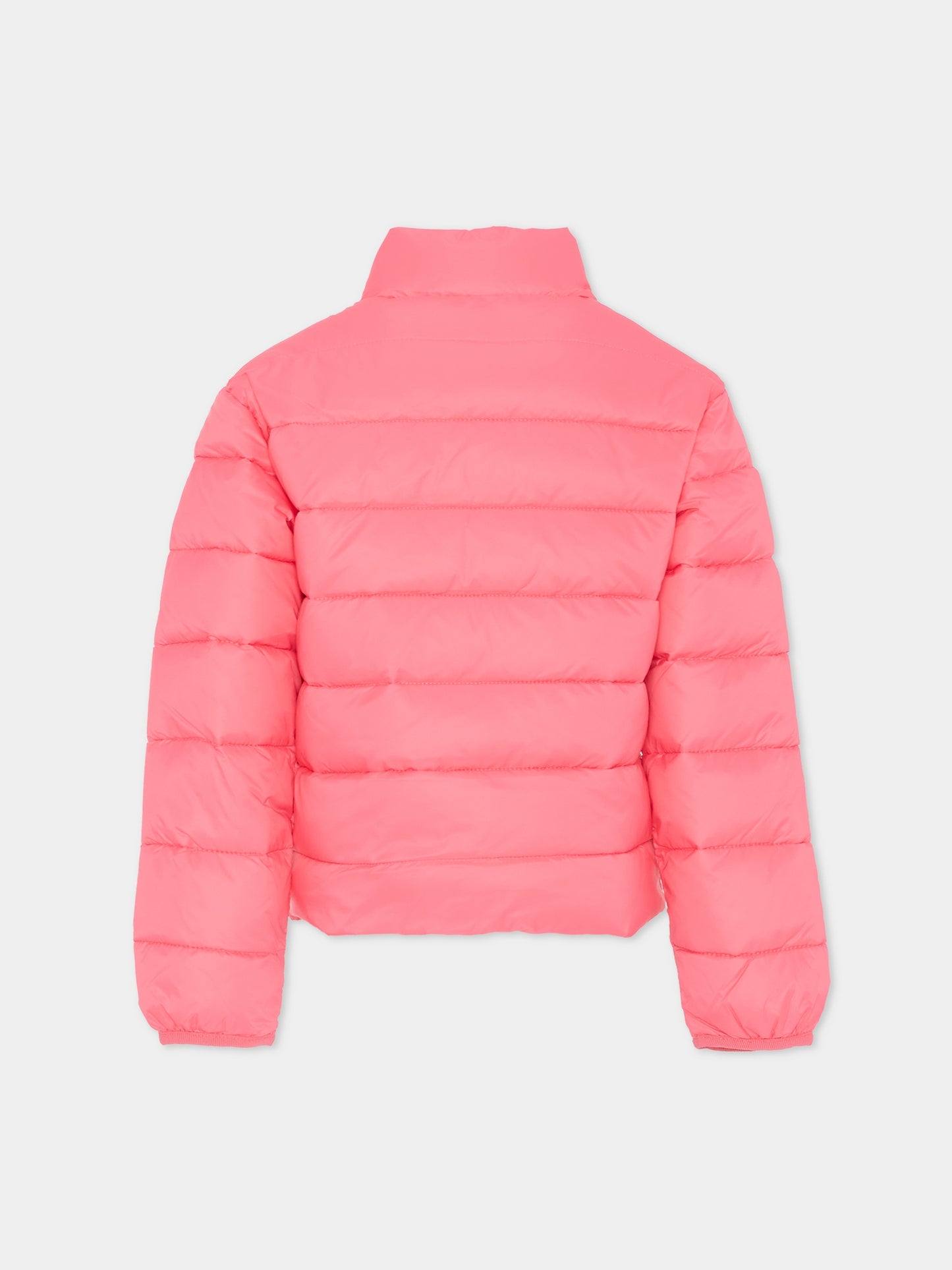 Piumino fucsia per bambina con logo,Richmond,RGA25233PI HONEYSUCKLE