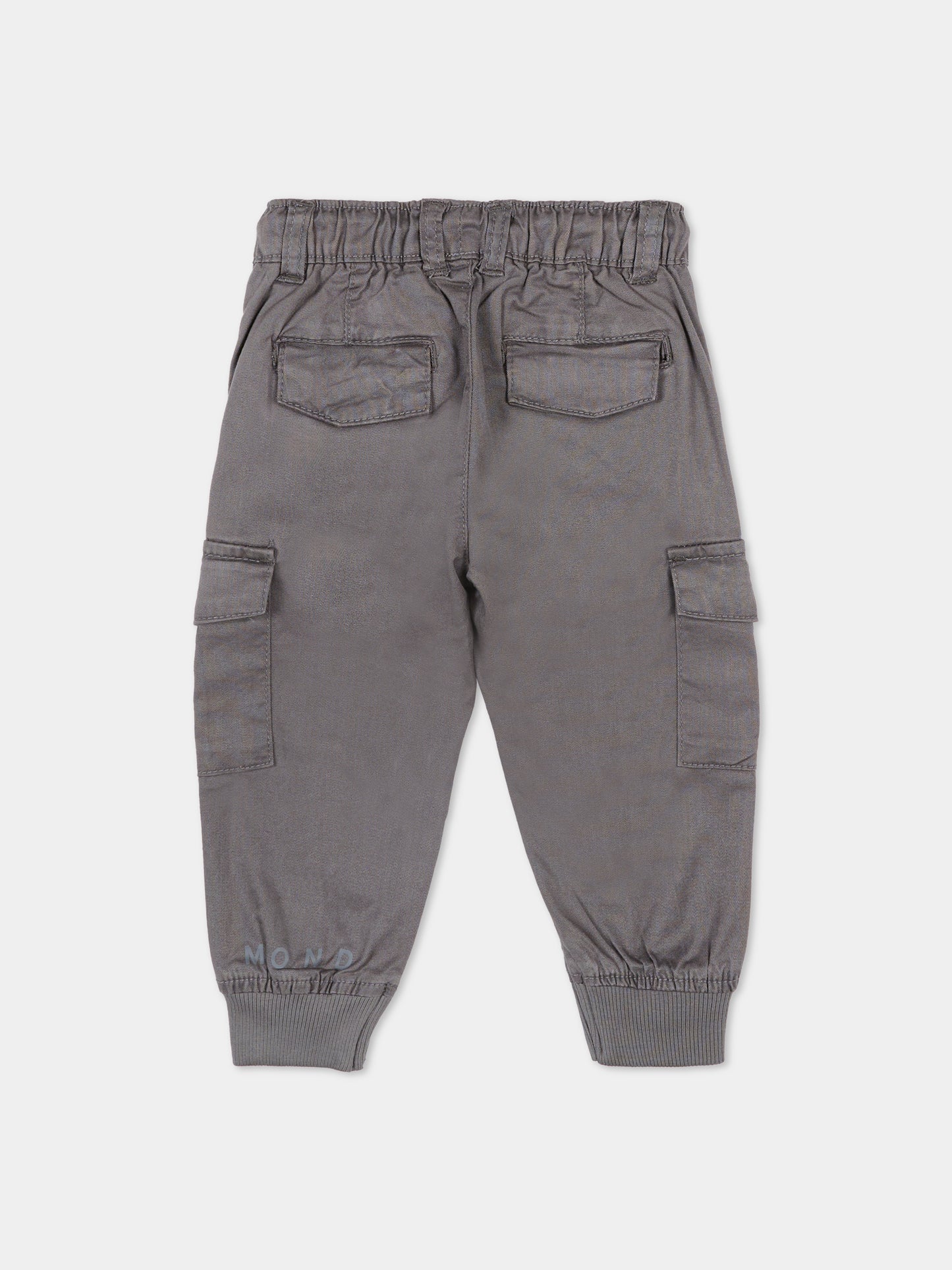 Pantaloni grigi per neonato con logo,Richmond,RIA25042PA GREY STEEL