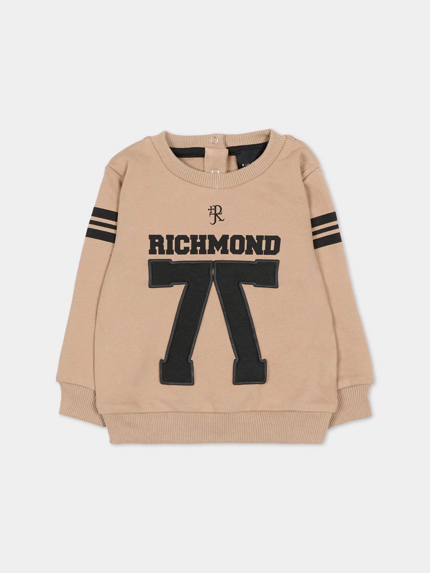 Felpa beige per neonato con logo,Richmond,RIA25051FE TRENCH COAT