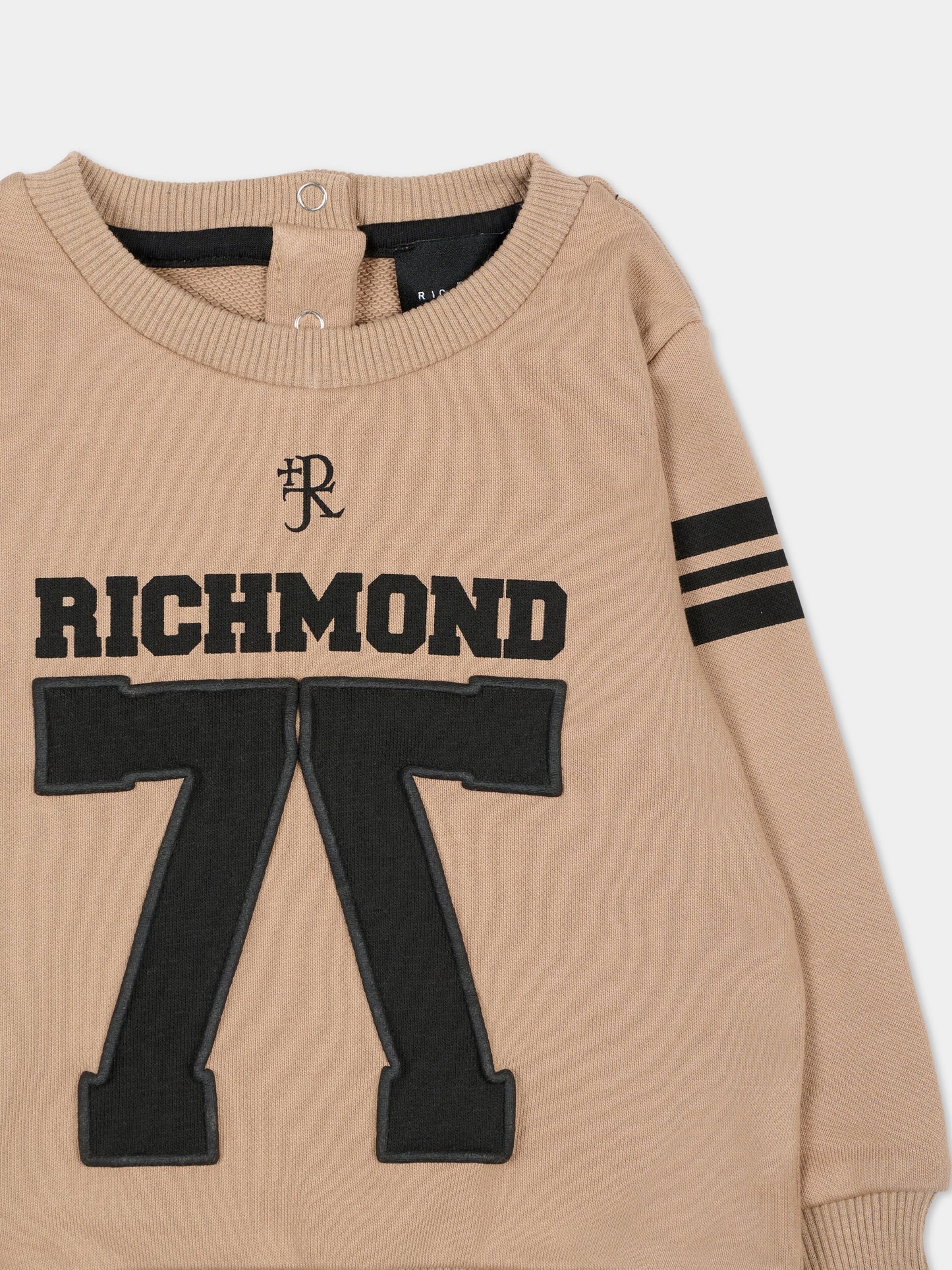 Felpa beige per neonato con logo,Richmond,RIA25051FE TRENCH COAT