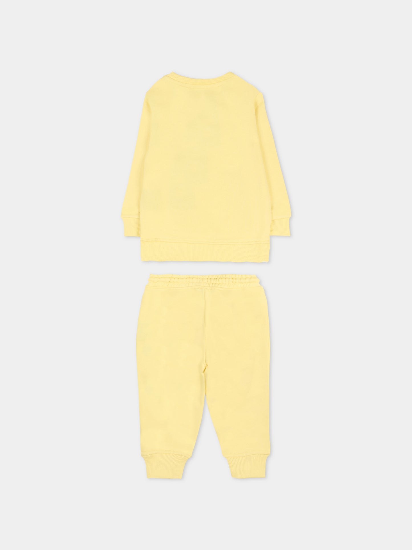 Completo giallo per neonato con logo,Richmond,RIA25087CF CUSTARD