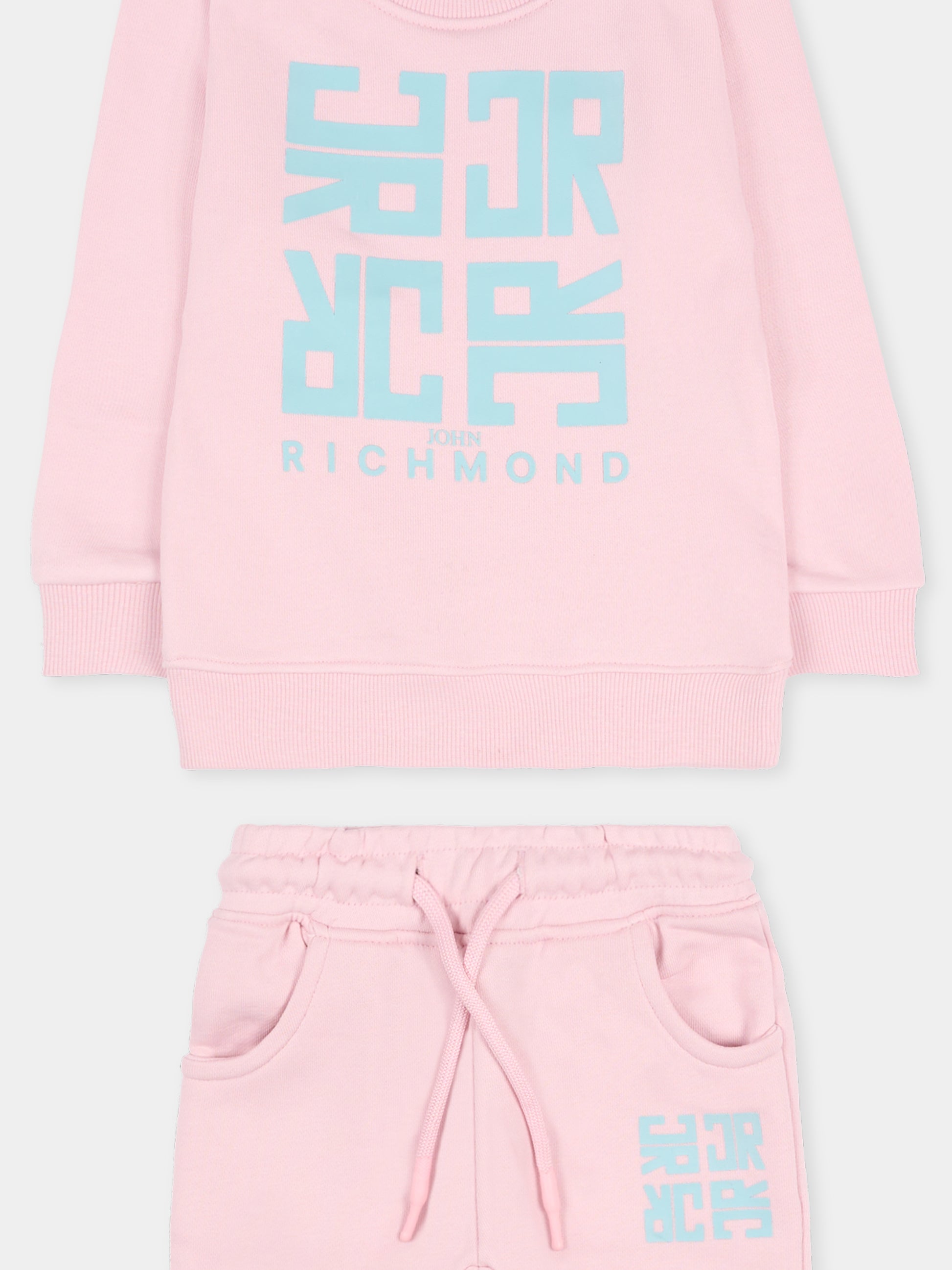 Completo lilla per neonata con logo,Richmond,RIA25087CF LILAC FRAGRANT