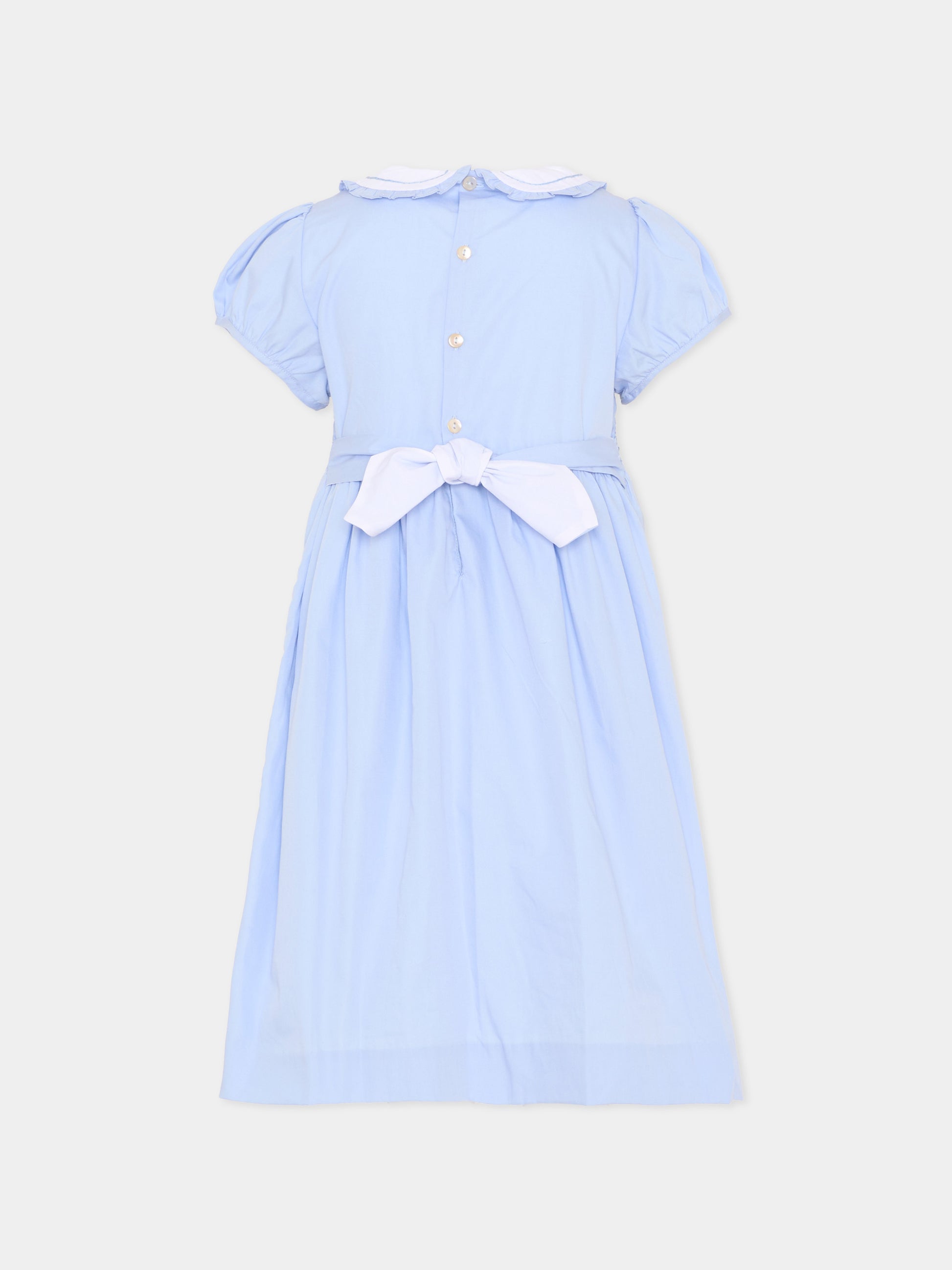 Vestito celeste Héloise per bambina,Kidiwi Handmade,36021-TU275