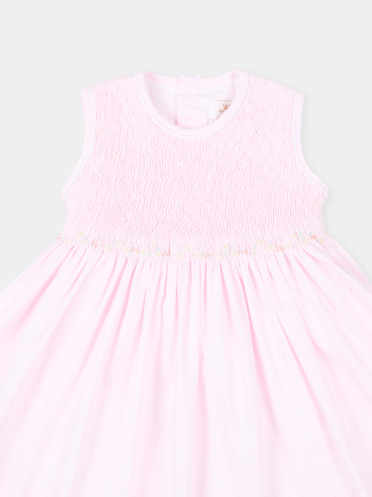 Vestito rosa Emma per neonata,Kidiwi Handmade,36151-TPQ03