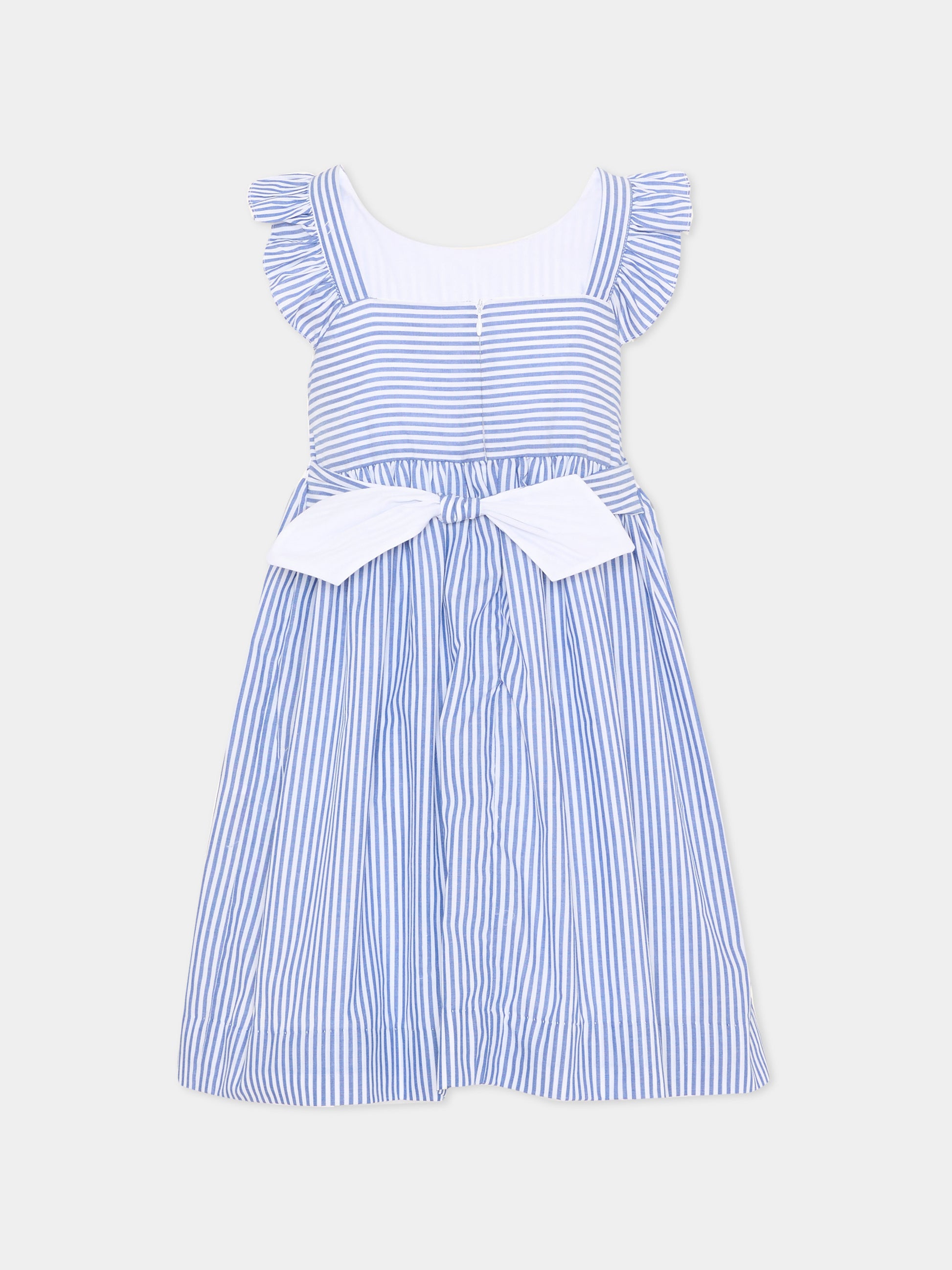 Vestito blu Bégonia per bambina,Kidiwi Handmade,36241-TR043