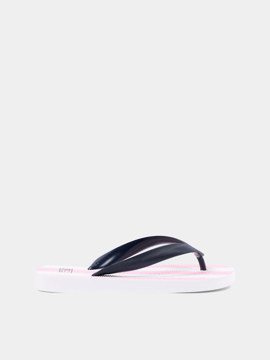 Infradito rosa Flip per bambina a righe,Mc2 Saint Barth,FLFL001 00760L