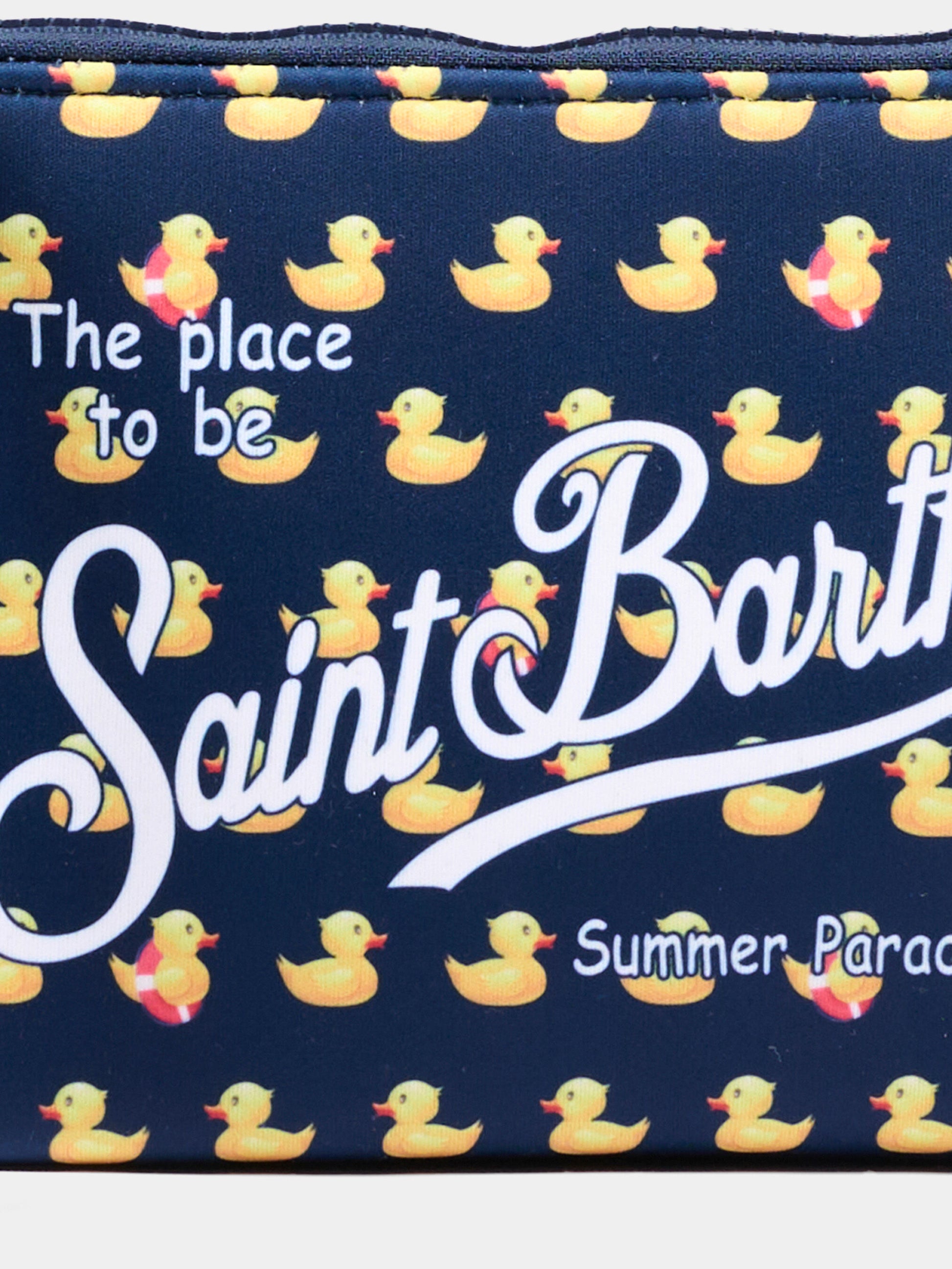 Pochette blu Aline per bambino con paperelle,Mc2 Saint Barth,ALIN001 03152L