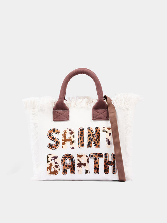 Borsa mare bianca Colette per bambina animalier,Mc2 Saint Barth,COL0001 00326L
