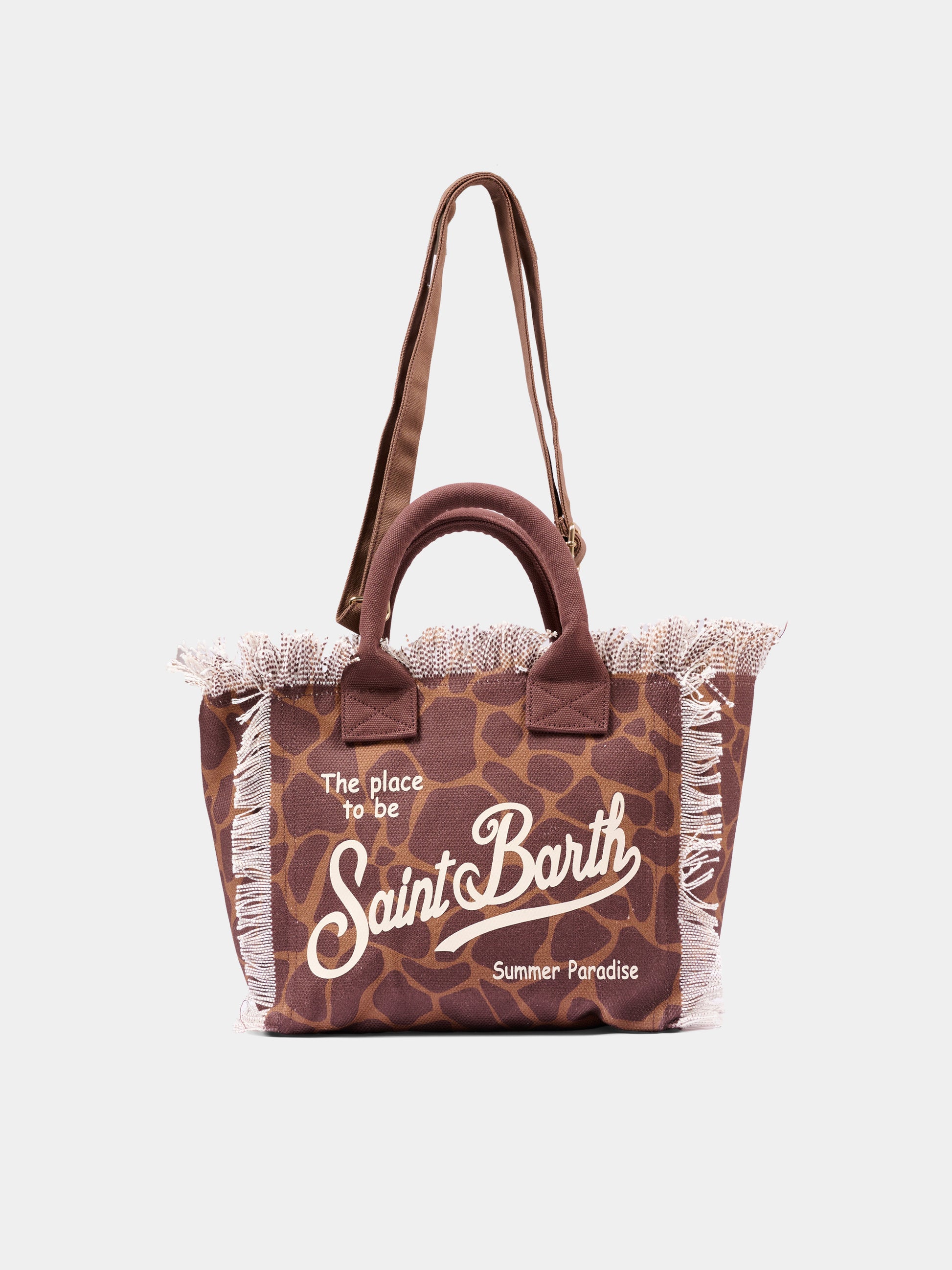 Borsa mare marrone Colette per bambina animalier,Mc2 Saint Barth,COL0001 00900L