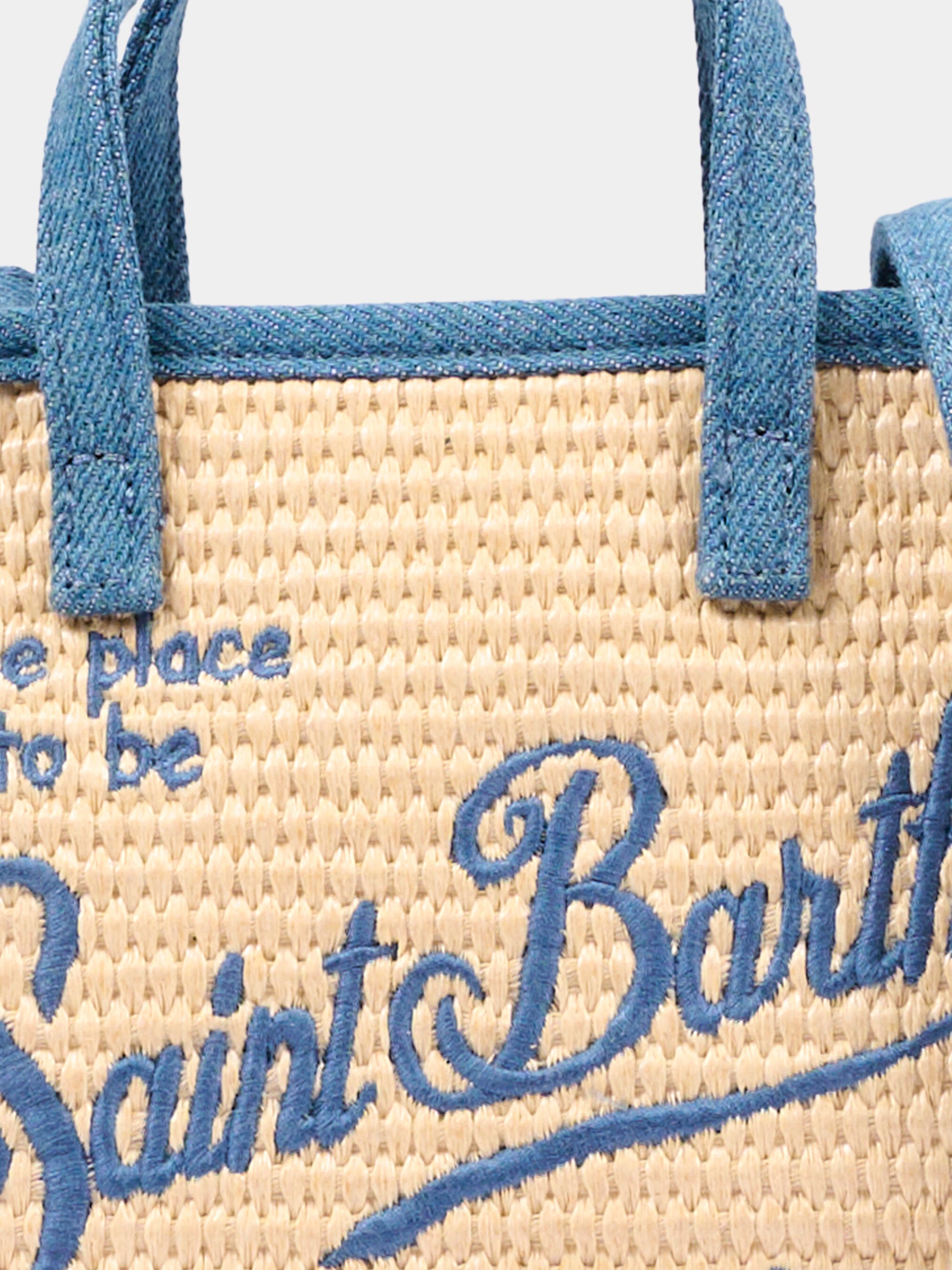 Borsa beige Vivian Mini Straw per bambina,Mc2 Saint Barth,VIVM001 02778L