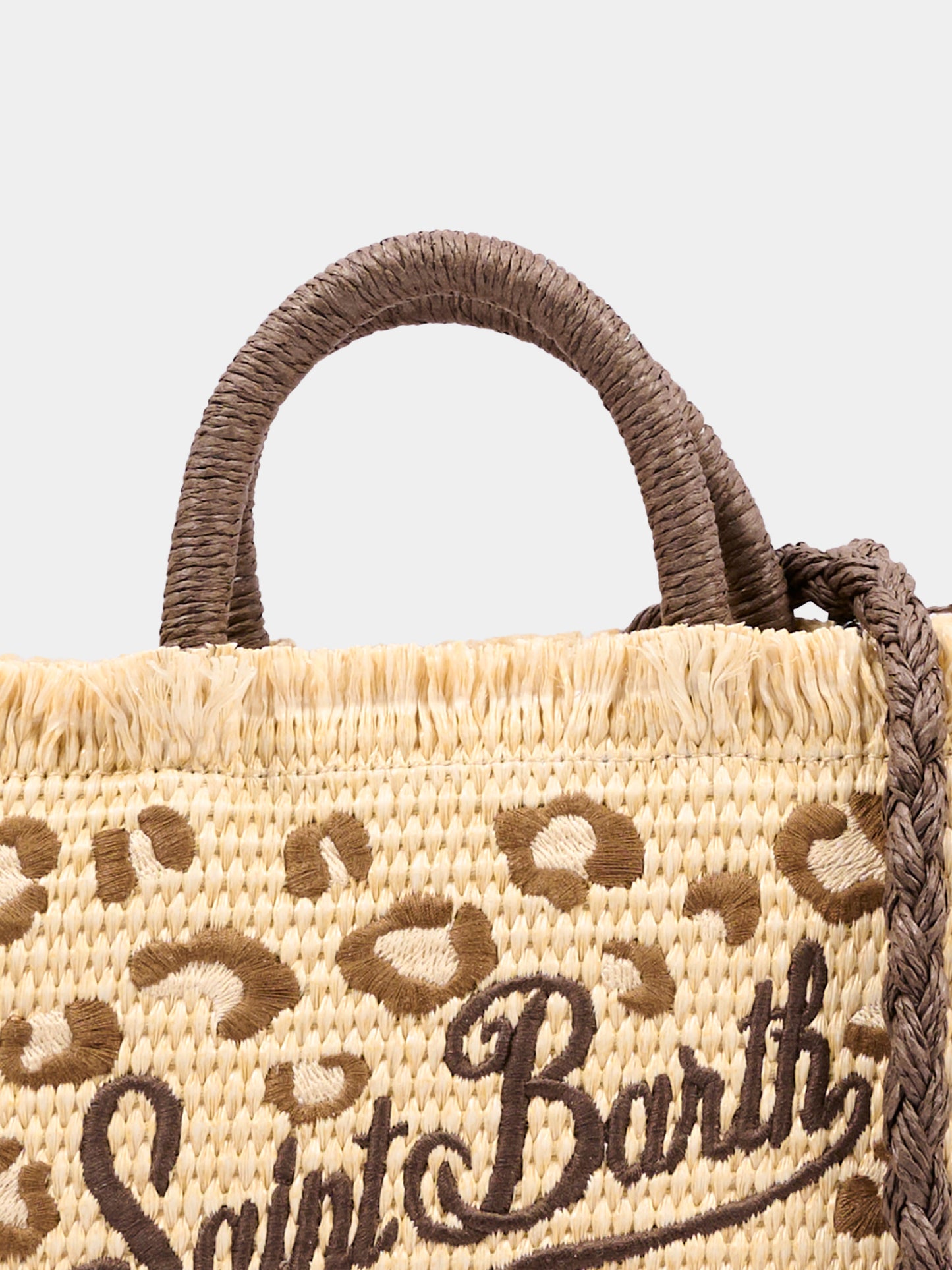 Borsa mare beige Vanity Mini Straw per bambina animalier,Mc2 Saint Barth,VAMI009 00349L