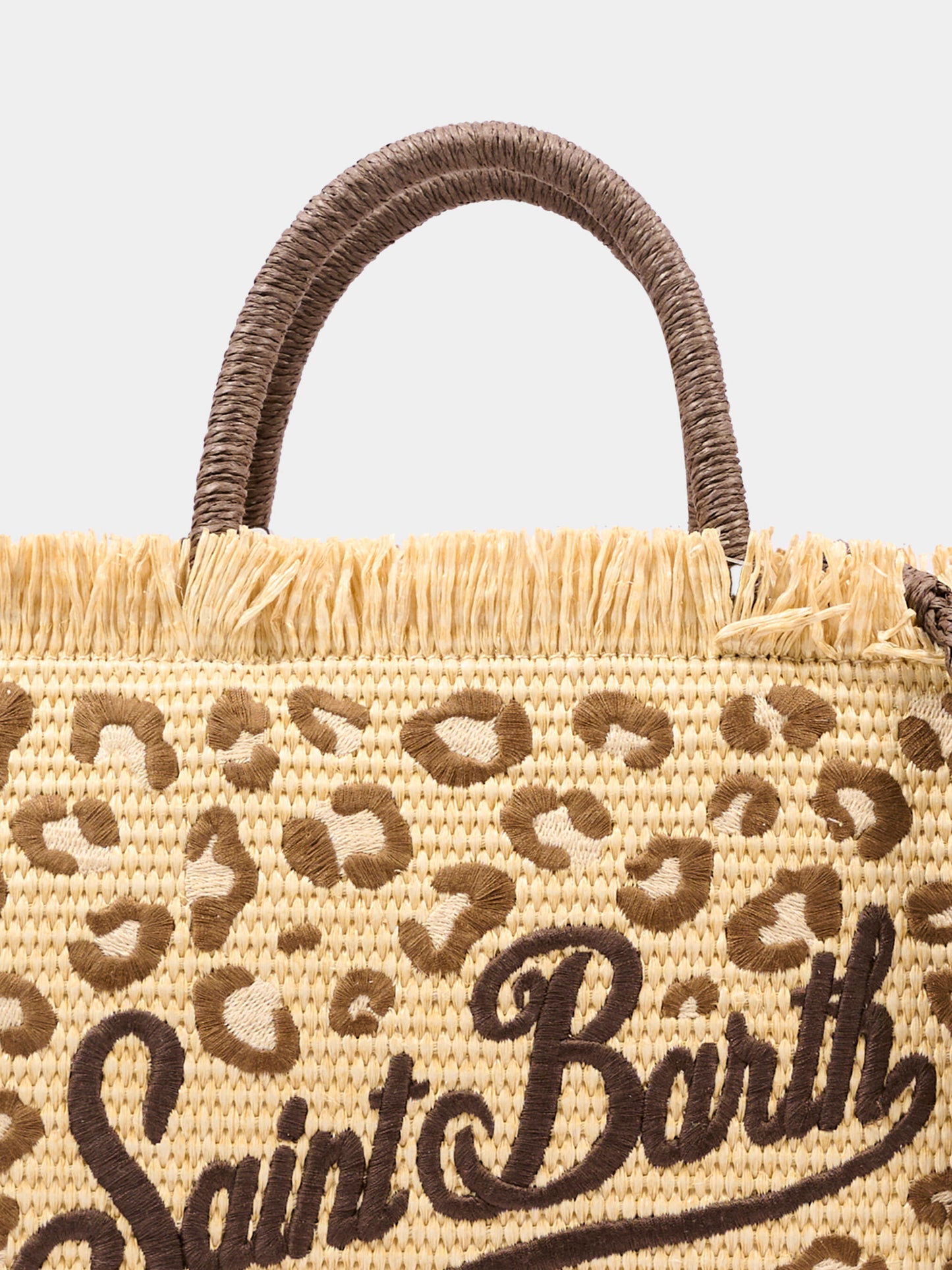 Borsa mare beige Colette Straw per bambina animalier,Mc2 Saint Barth,COL0017 00349L