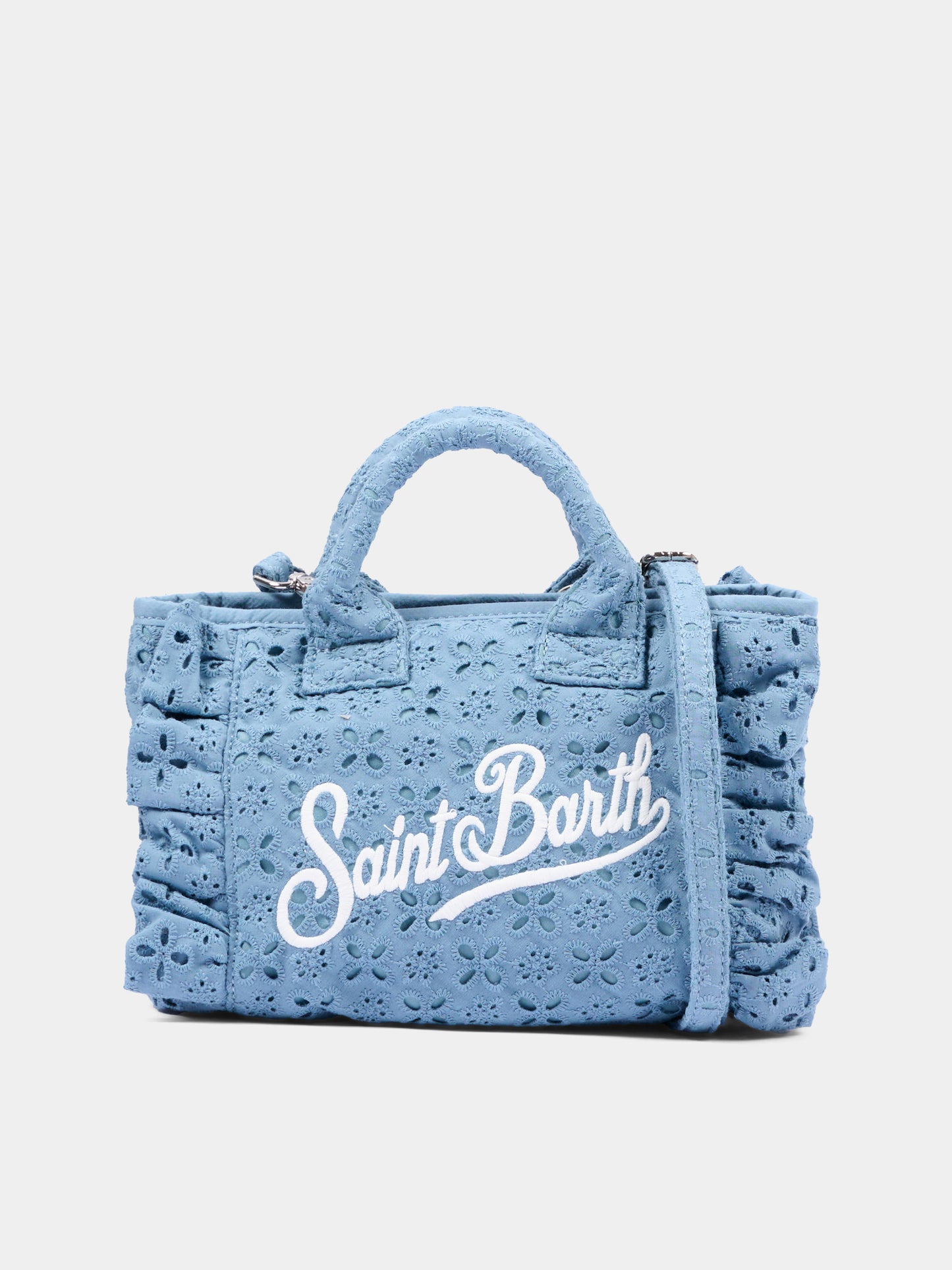 Borsa blu Vanity Mini Volant per bambina,Mc2 Saint Barth,VAMI018 00549L