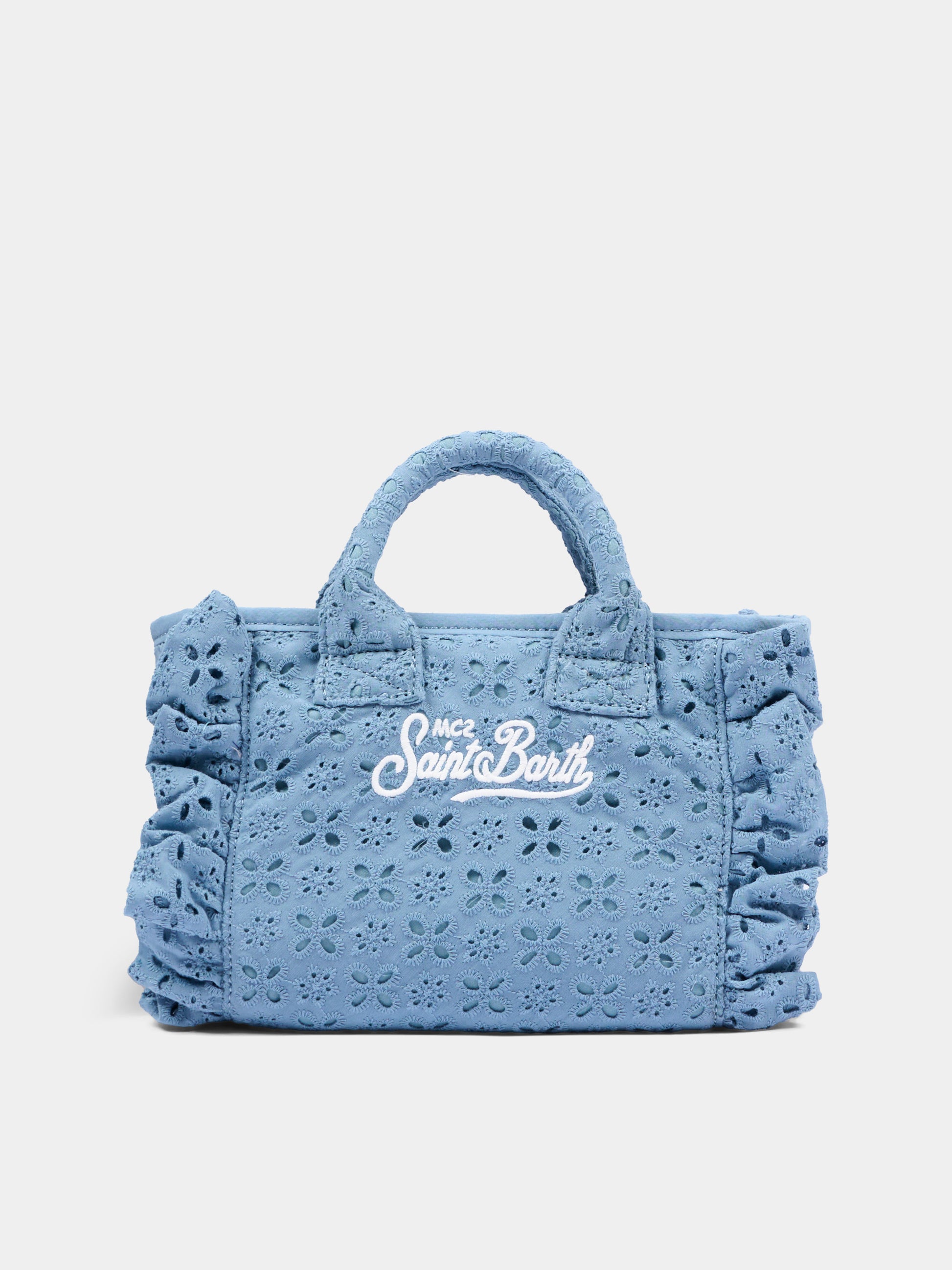 Borsa blu Vanity Mini Volant per bambina,Mc2 Saint Barth,VAMI018 00549L