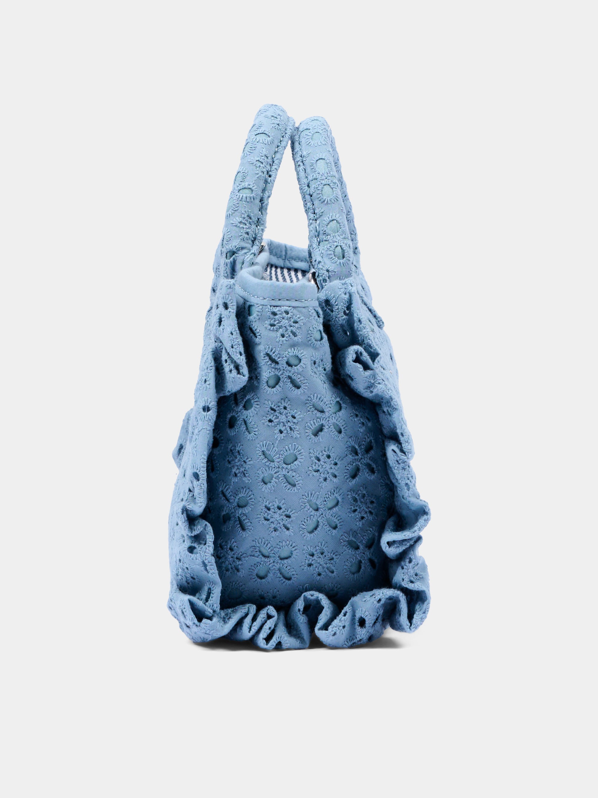 Borsa blu Vanity Mini Volant per bambina,Mc2 Saint Barth,VAMI018 00549L