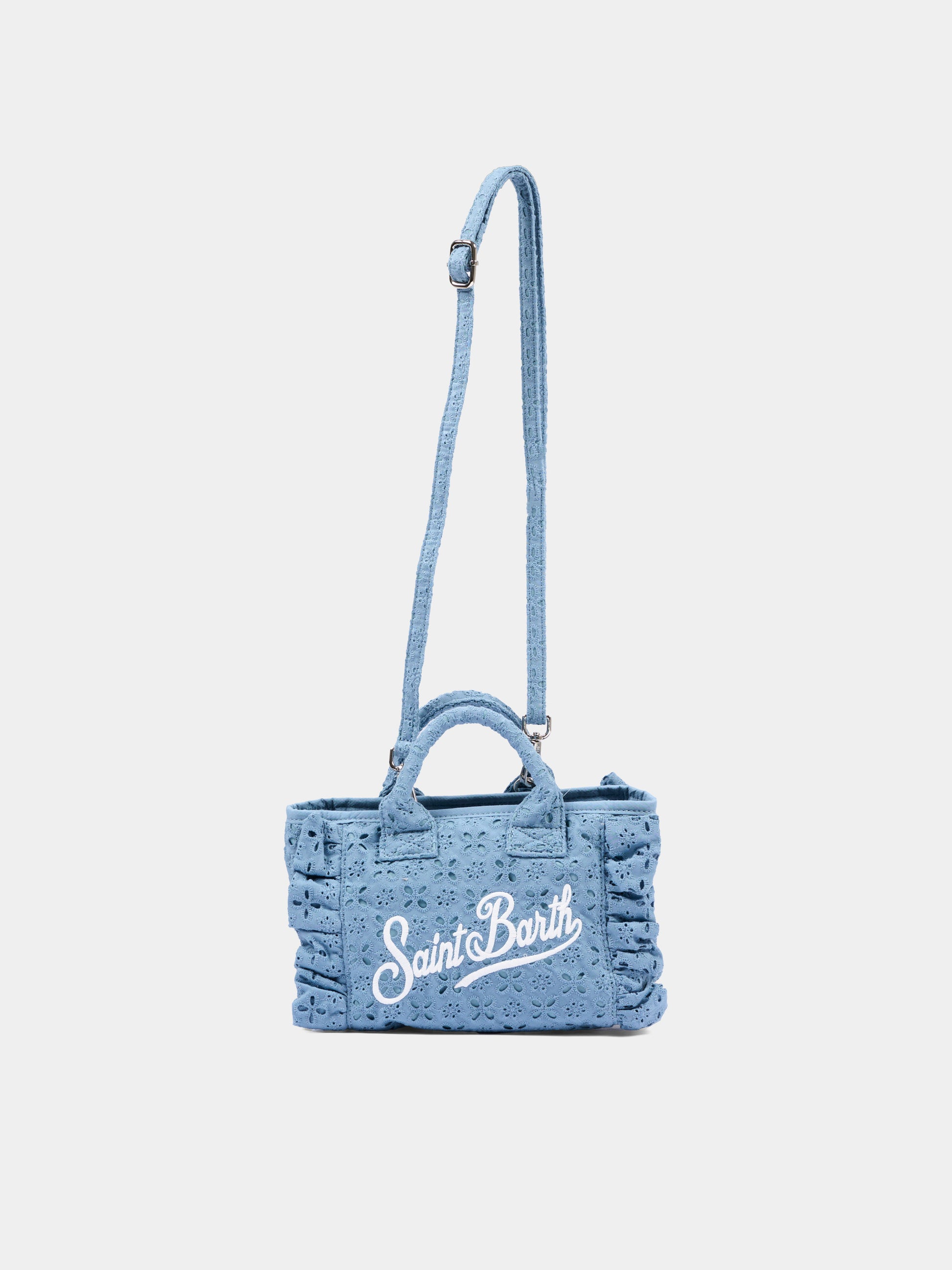 Borsa blu Vanity Mini Volant per bambina,Mc2 Saint Barth,VAMI018 00549L