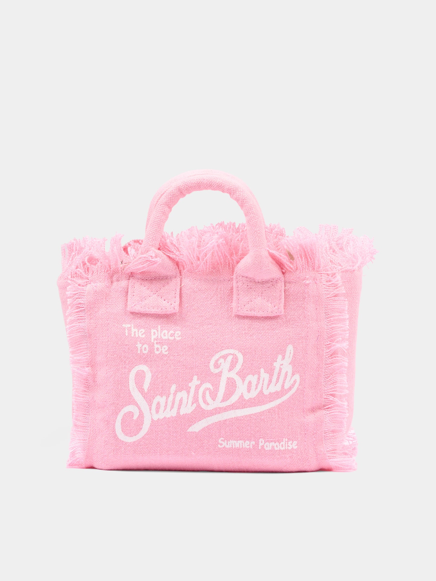 Borsa rosa Vanity Mini Linen per bambina,Mc2 Saint Barth,VAMI008 00142L