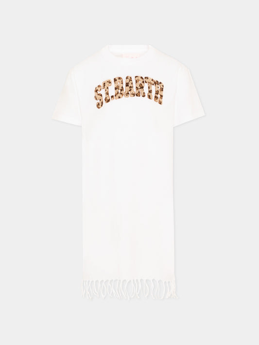 Copricostume bianco Abbey per bambina,Mc2 Saint Barth,ABY0001 00957L