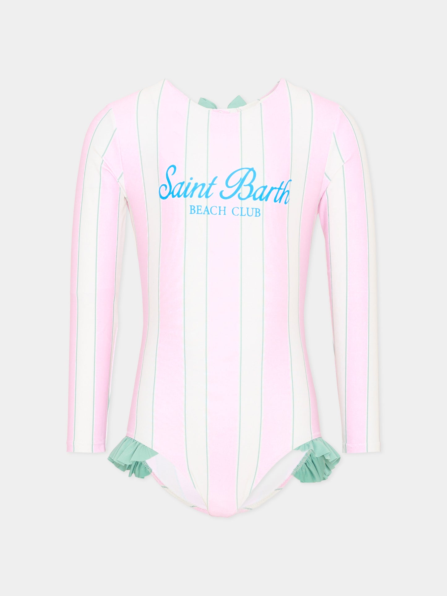 Costume rosa Cressy per bambina righe,Mc2 Saint Barth,CRES0001 01129L