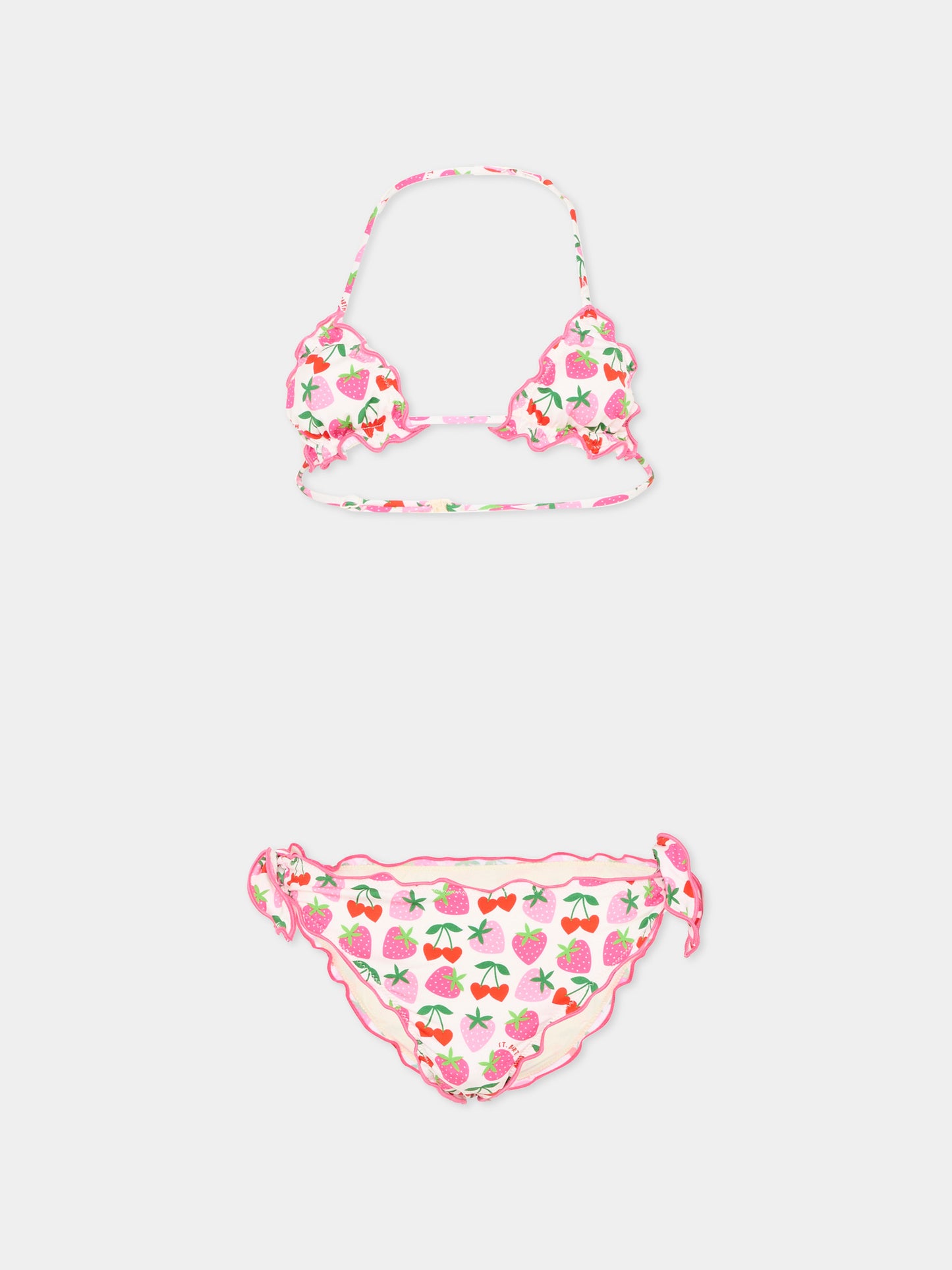 Slip e bikini bianco  cris  per bambina,Mc2 Saint Barth,CRIS001 00516L