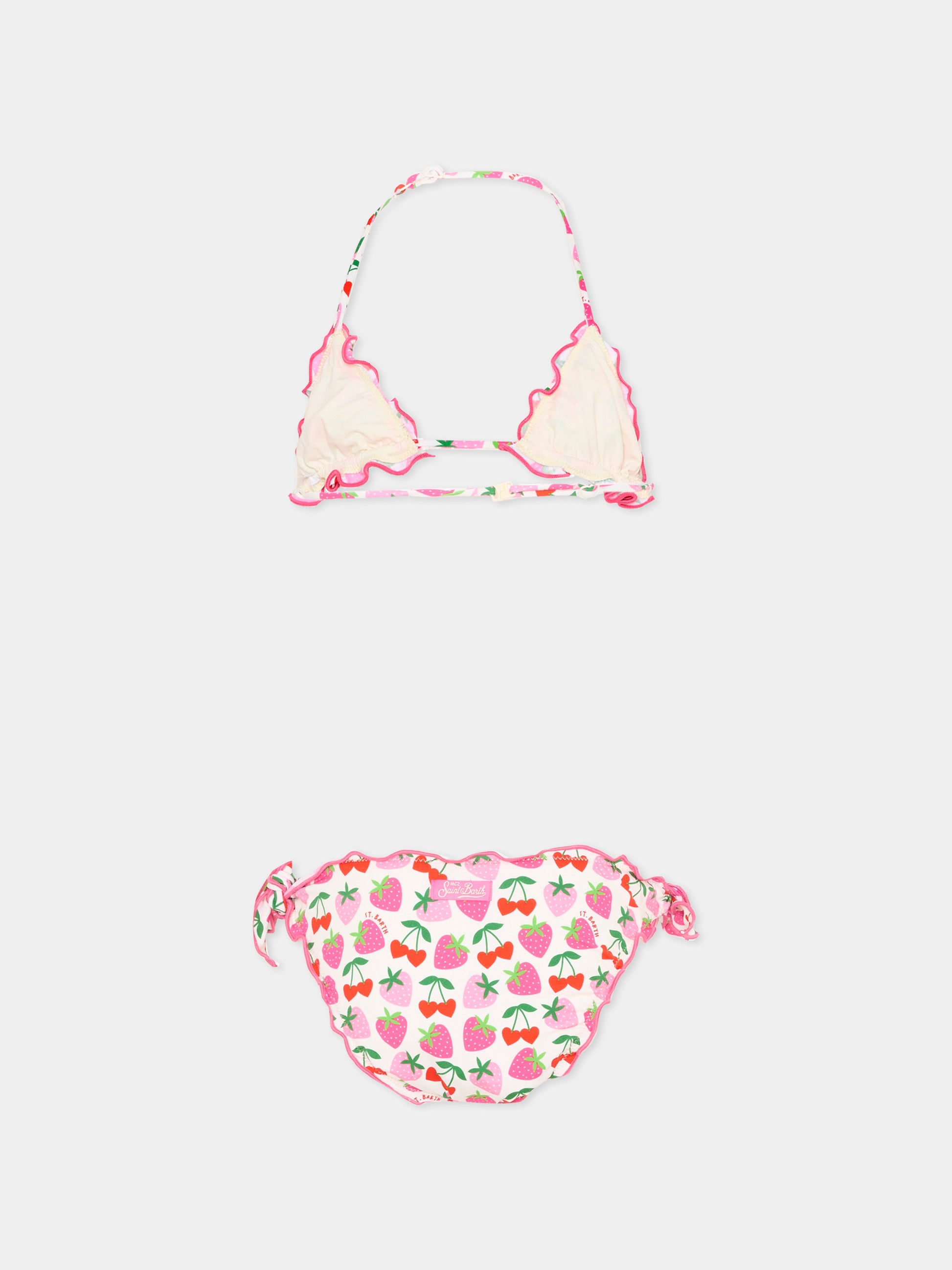 Slip e bikini bianco  cris  per bambina,Mc2 Saint Barth,CRIS001 00516L