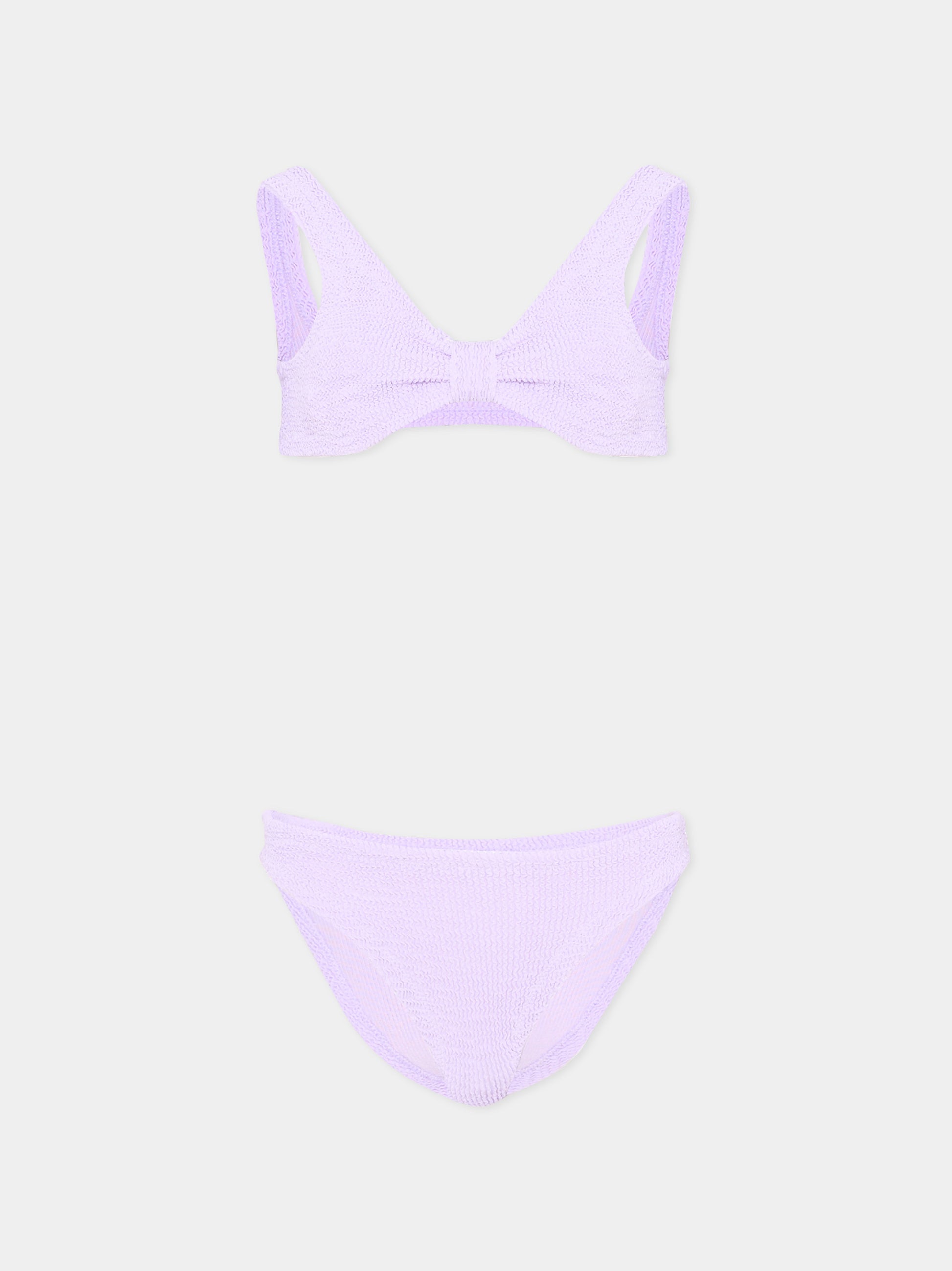 Slip e bikini lilla  Nixie W  per bambina,Mc2 Saint Barth,NXE0001 02926L