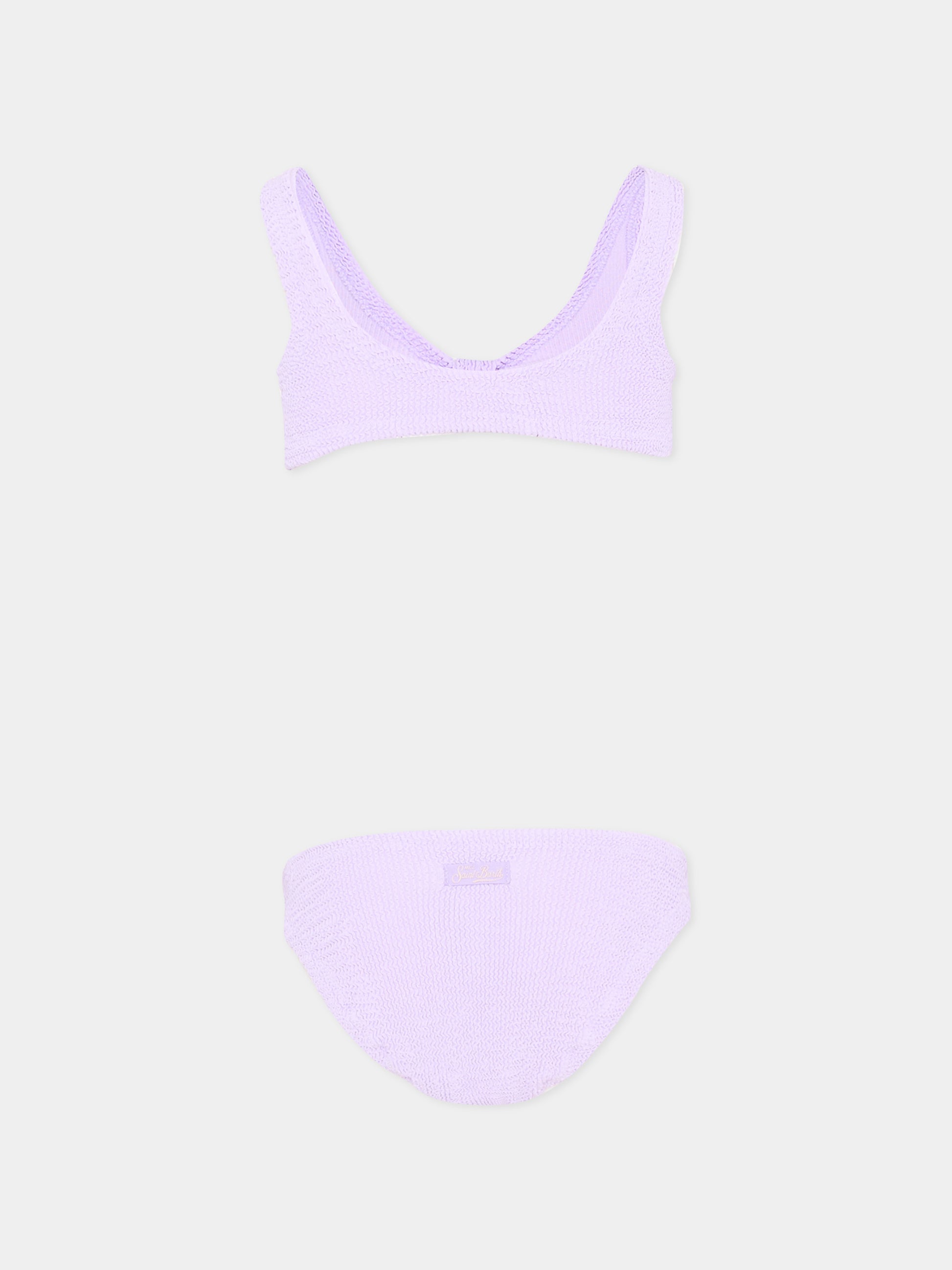 Slip e bikini lilla  Nixie W  per bambina,Mc2 Saint Barth,NXE0001 02926L