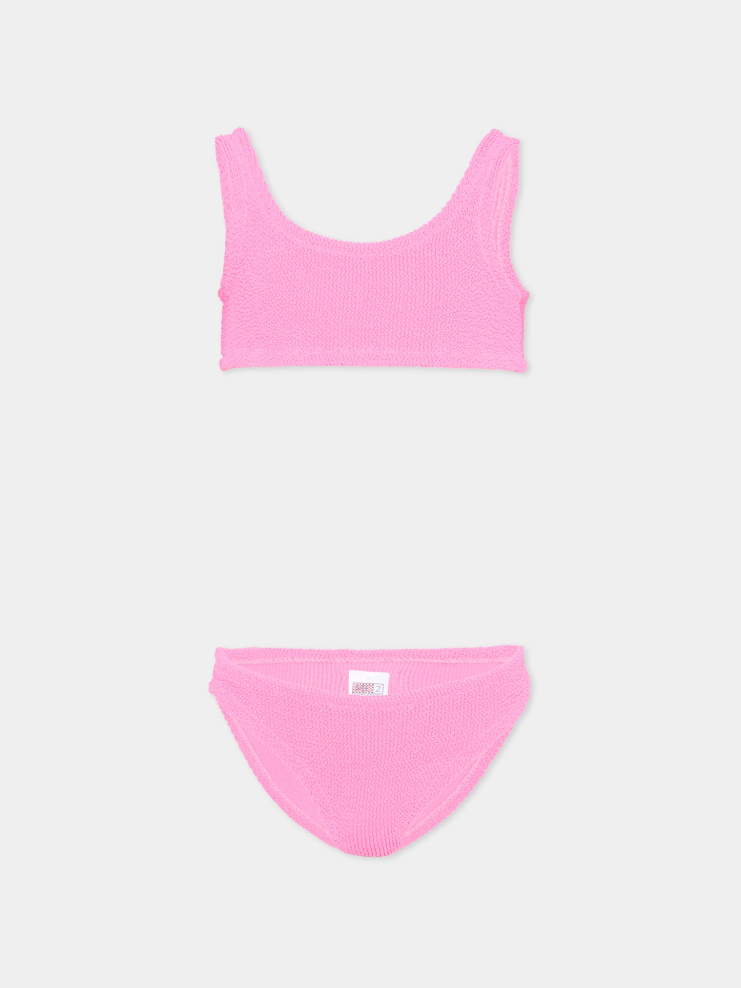Slip e bikini fucsia  Baker W  per bambina,Mc2 Saint Barth,BAK0002 00044L