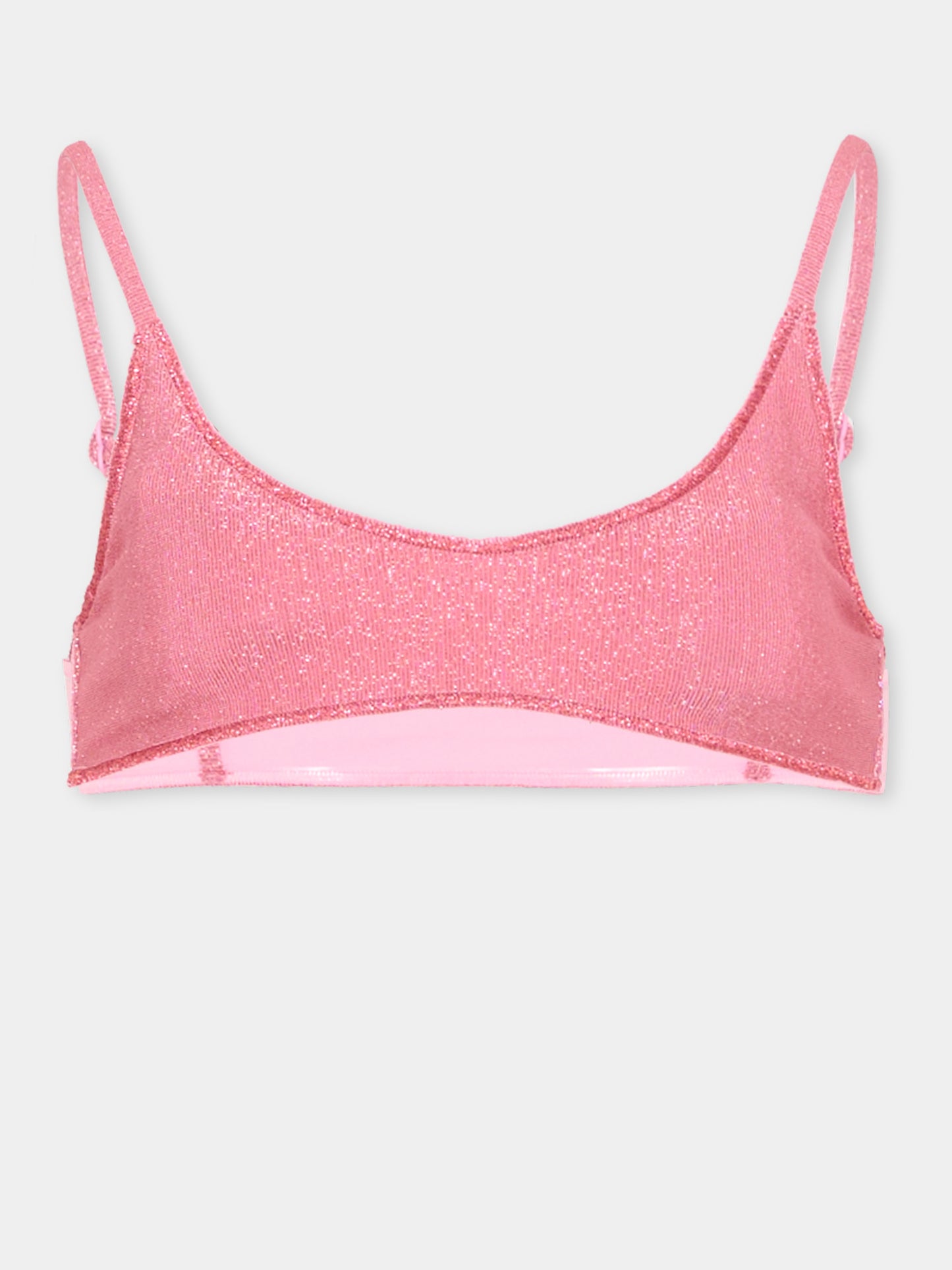 Slip e bikini rosa Paloma Overlock Jr per bambina,Mc2 Saint Barth,PALO005 00064L